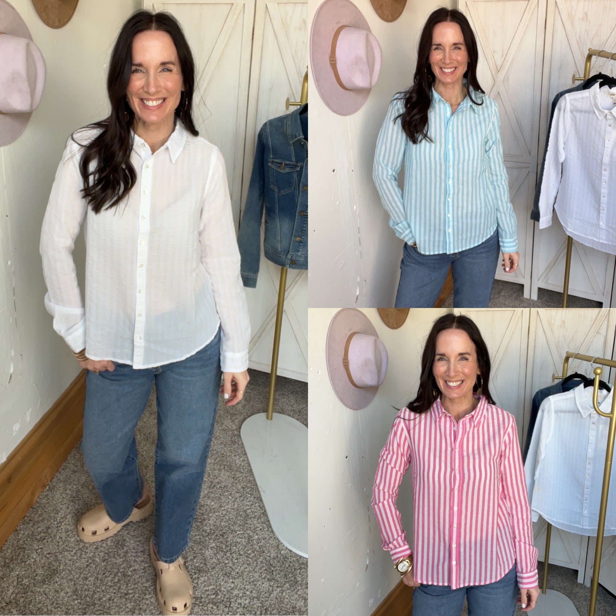 Dylan Striped Taylor Button Down、mySite、garagedoors4me