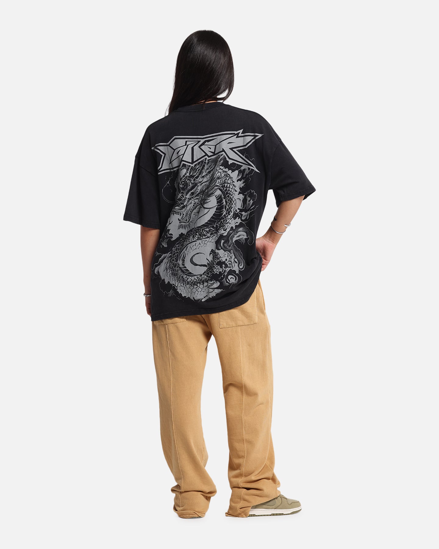 Loiter Draco Born T-Shirt Black Acidwash、mySite、zt4zffjzw