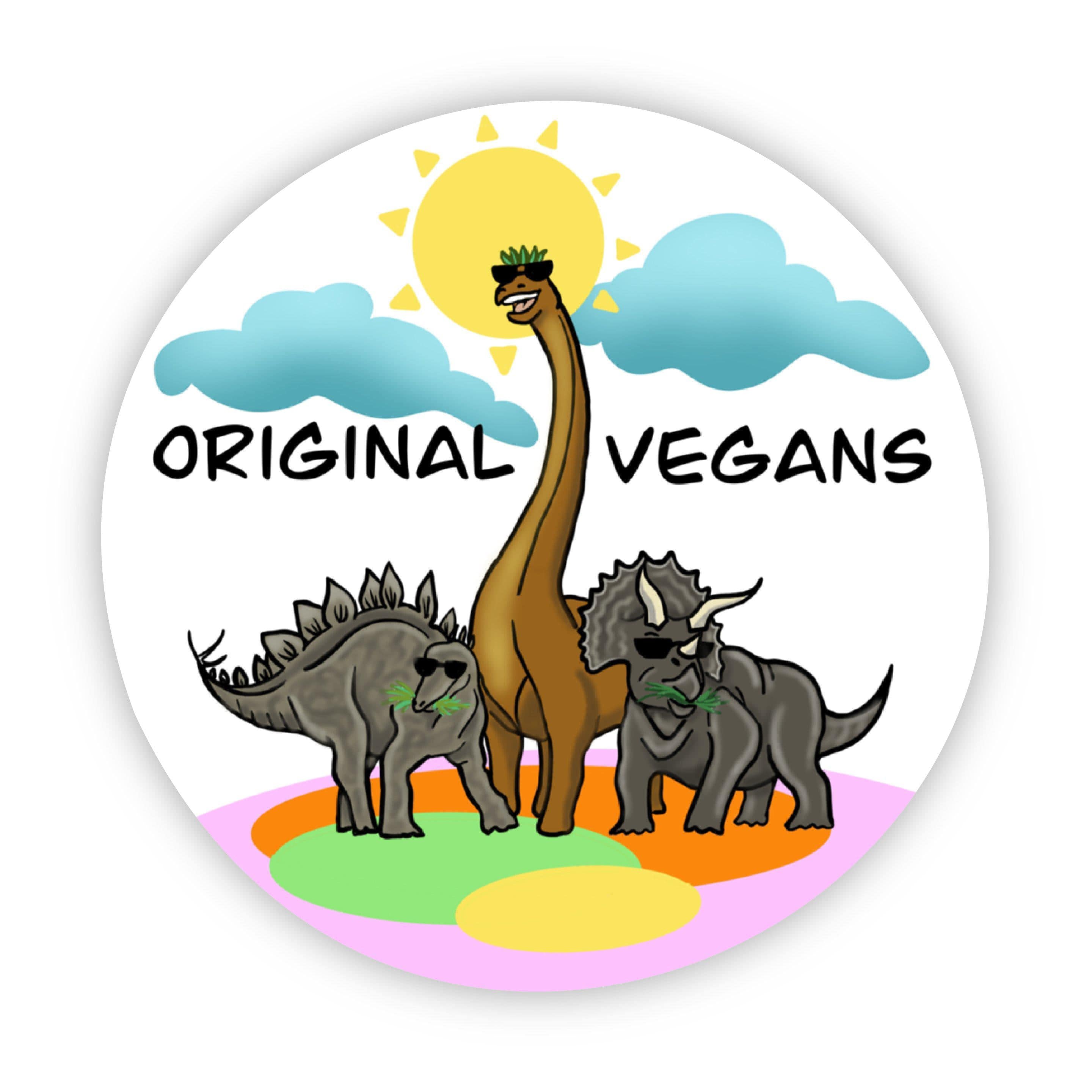  Original Vegans Dinosaurs Sticker、mySite、elrpsem3k