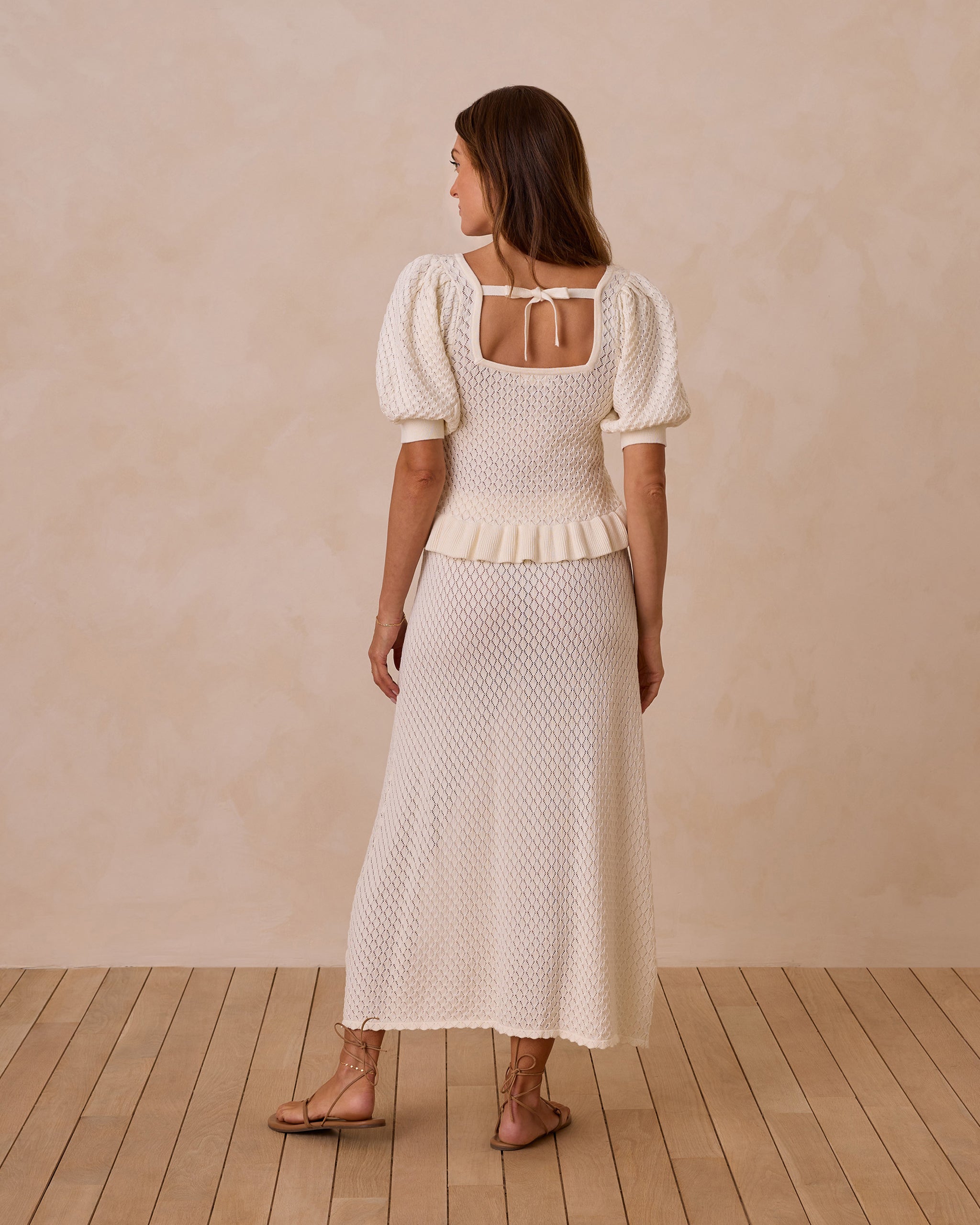  Knit Puff Sleeve Top || Ivory、mySite、layawaytickets