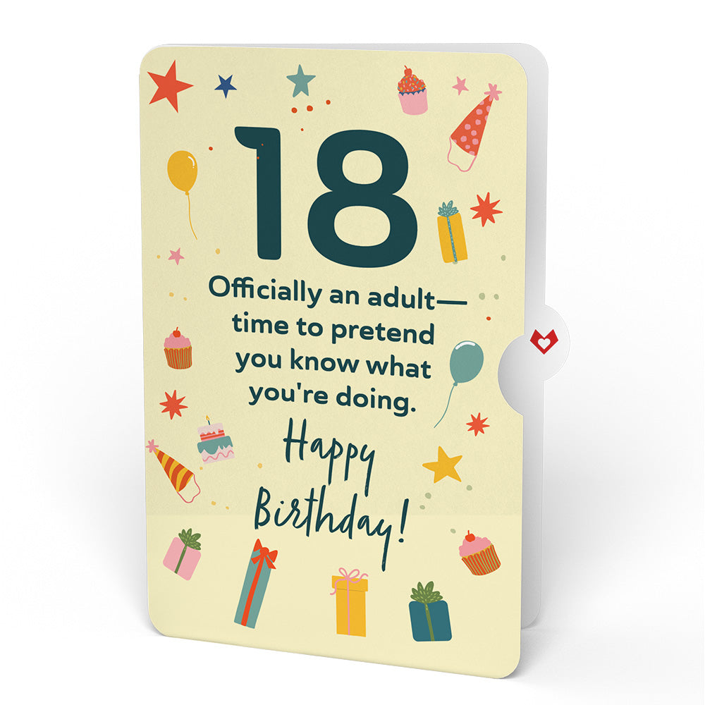 Sprinkles 18th Birthday Cake Pop-Up Card and Sentiment Set、mySite、solidvoid