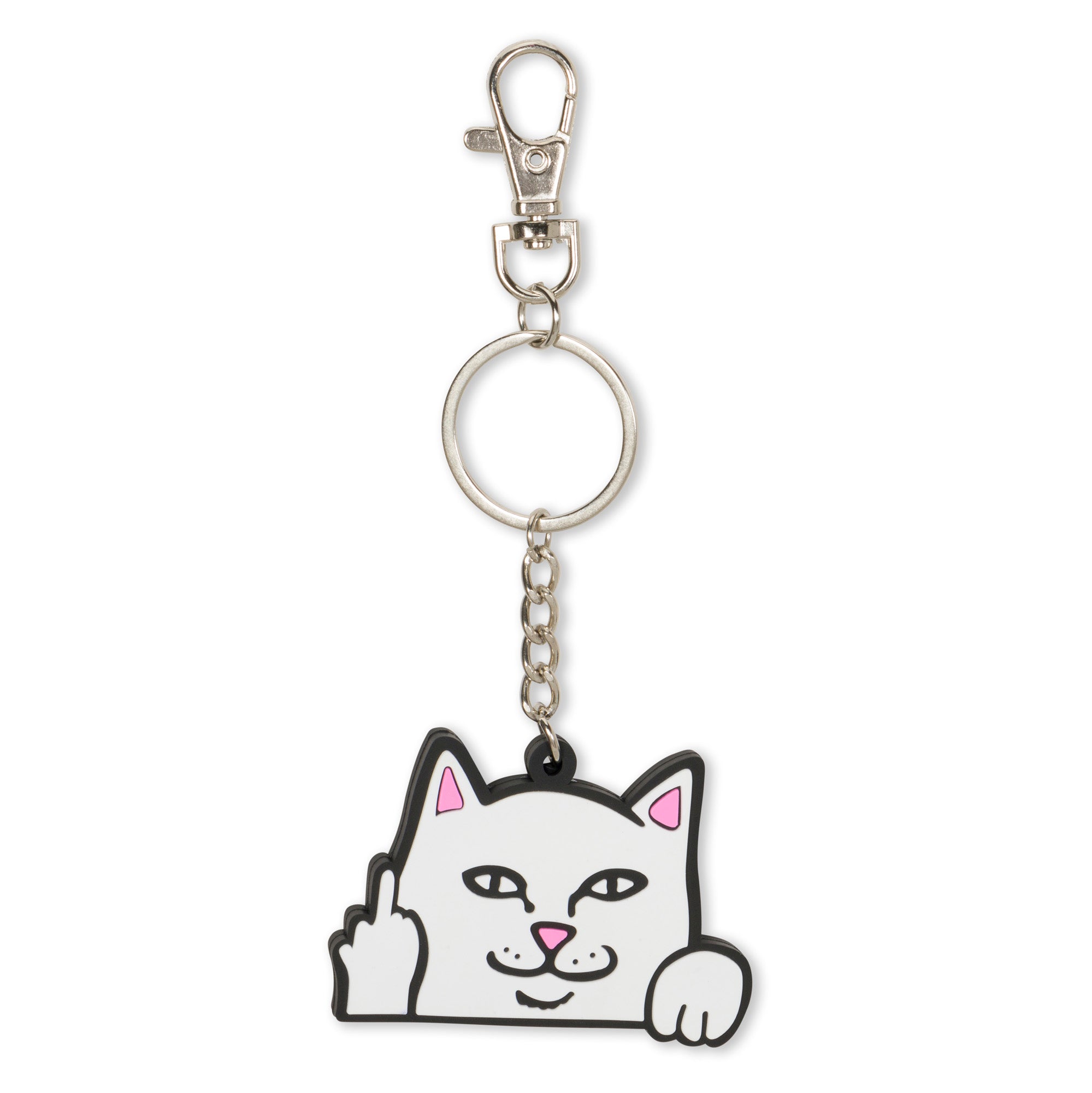  Lord Nermal Rubber Key Chain (White)、mySite、merchandisen