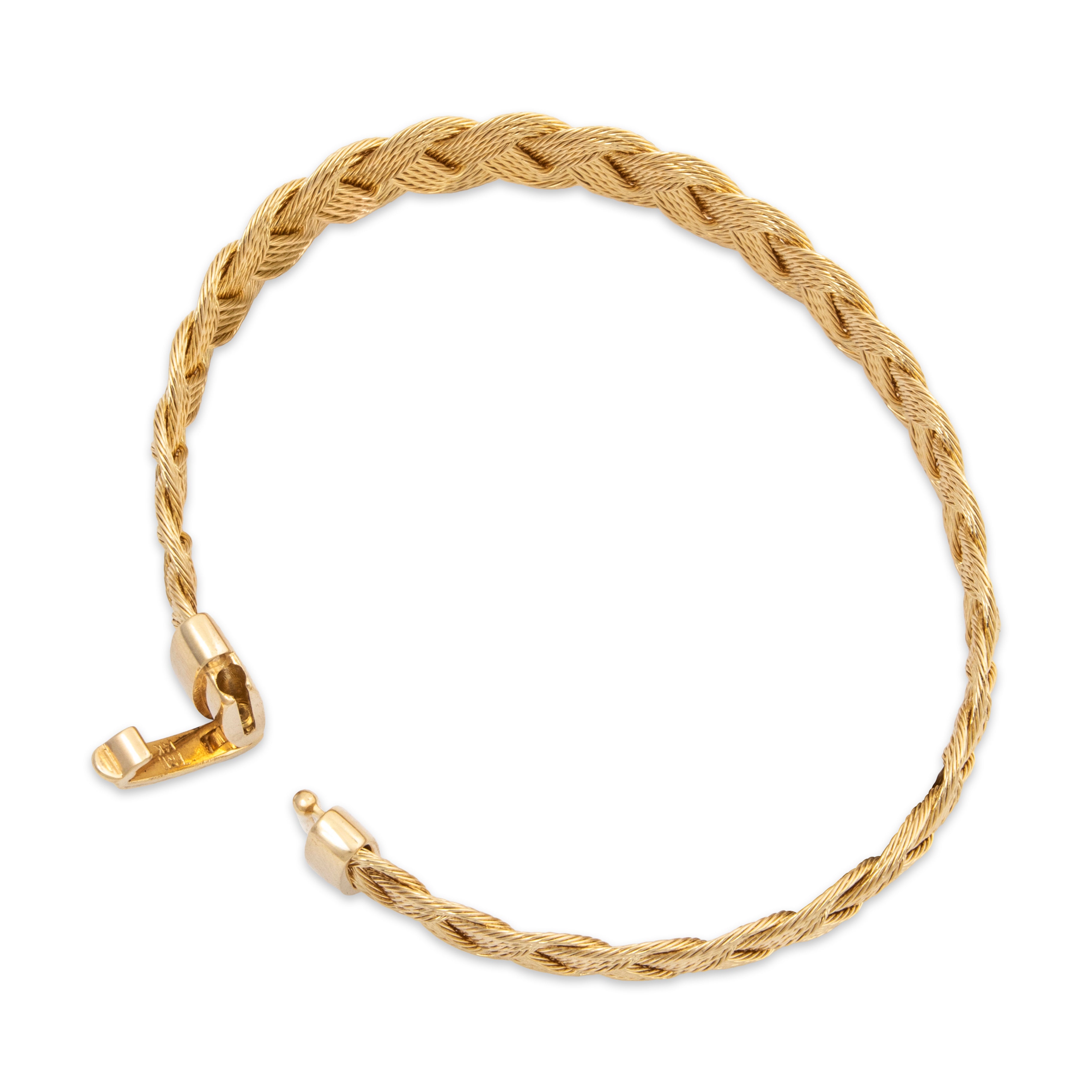 Vintage 14k Yellow Gold Nautical Style Braid Bracelet 6、mySite、hinf8tx79