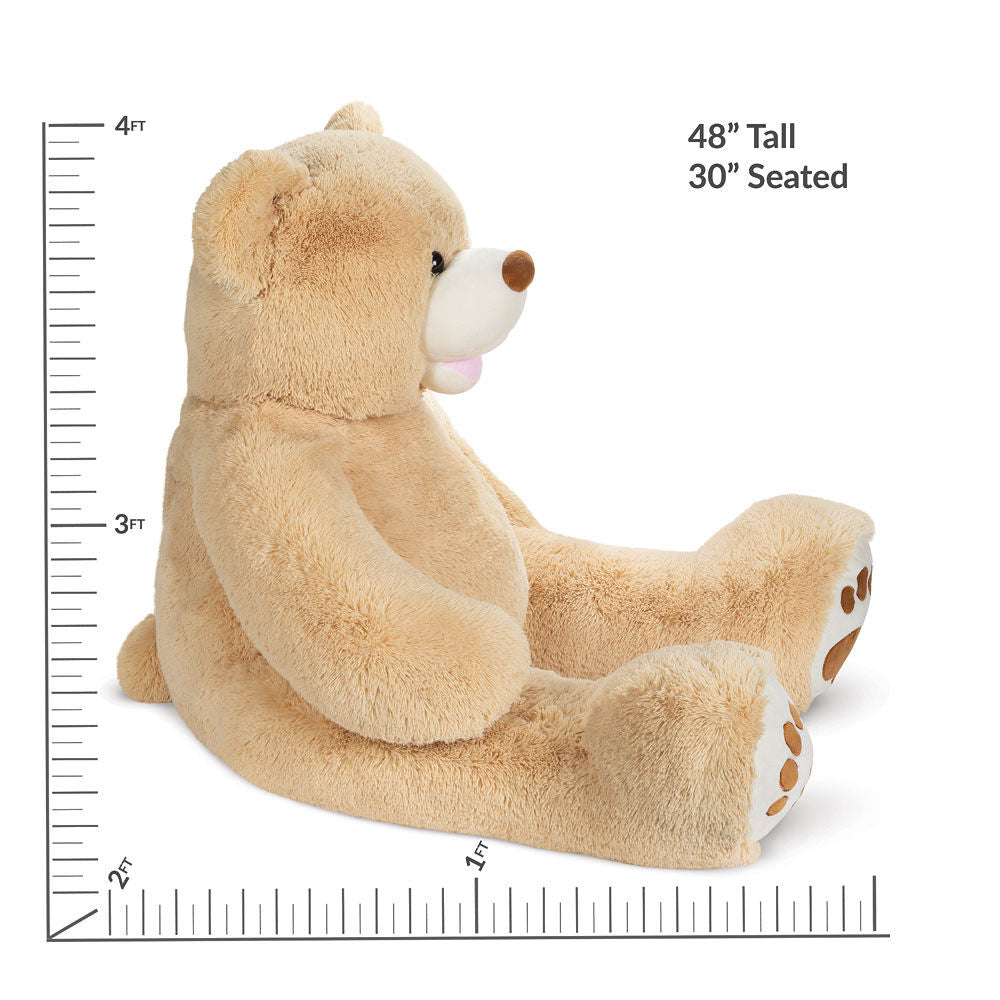 4 Ft. Bubba The Huggable Giant Teddy Bear、mySite、g9winljtr