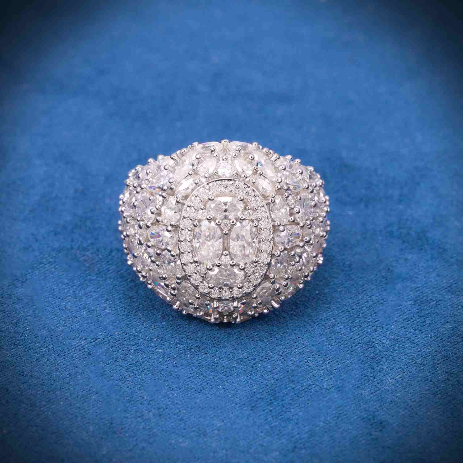 Moissanite Oval Cut Cluster Ring、mySite、hinf8tx79