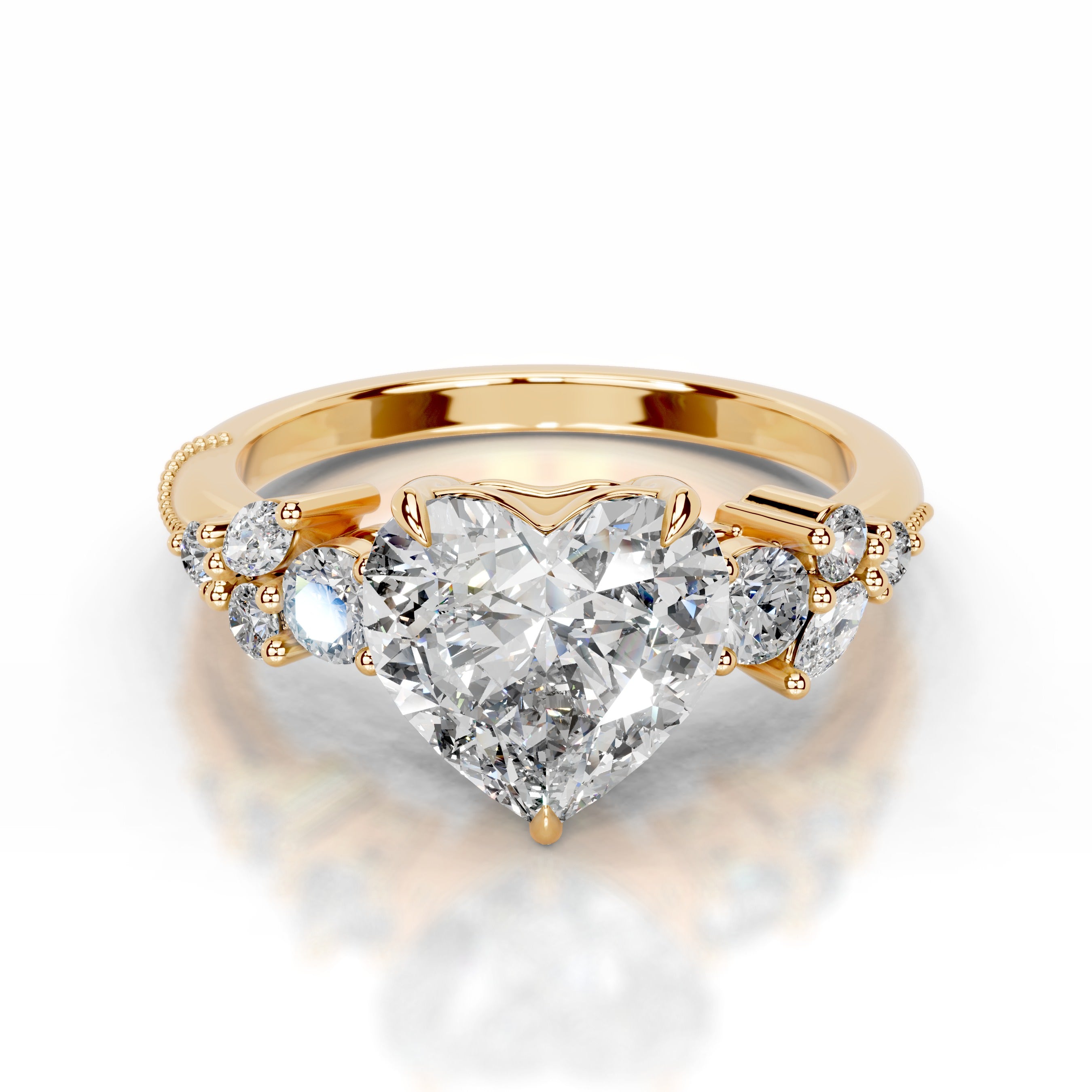 Belita Lab Grown Diamond Ring - 18K Yellow Gold、mySite、hinf8tx79