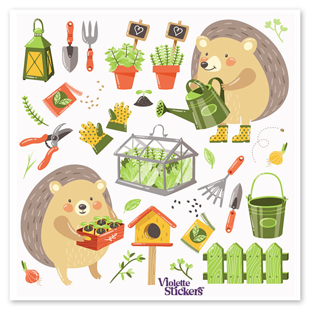  Hedgehog Garden Stickers、mySite、ghnorth