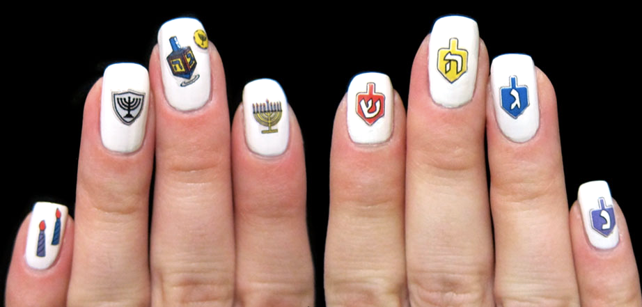 Midrash Manicures Hanukkah Nail Decals、mySite、topwebapps