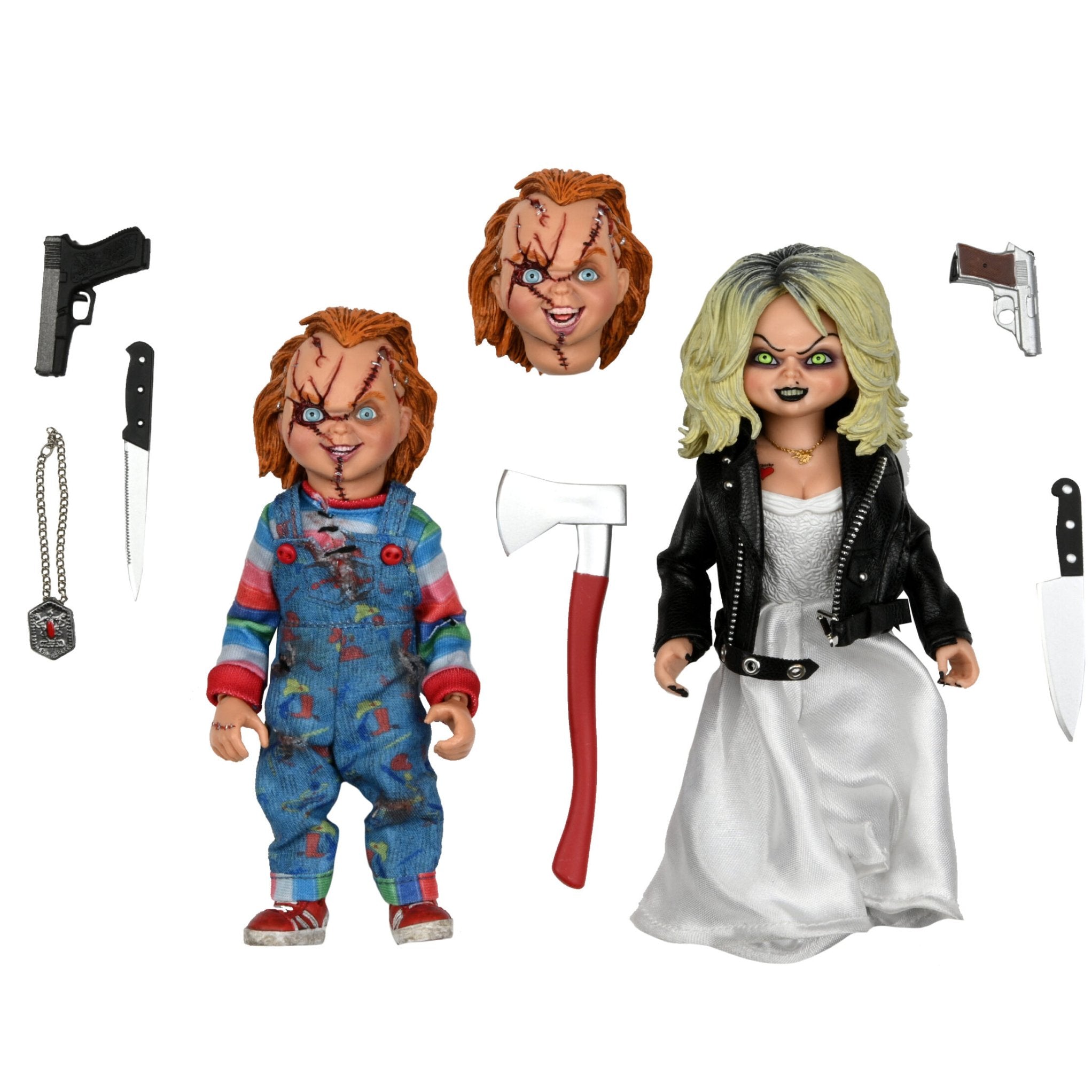 NECA Bride of Chucky Clothed Chucky & Tiffany 2-Pack (8 Scale)、mySite、hgirdovlk