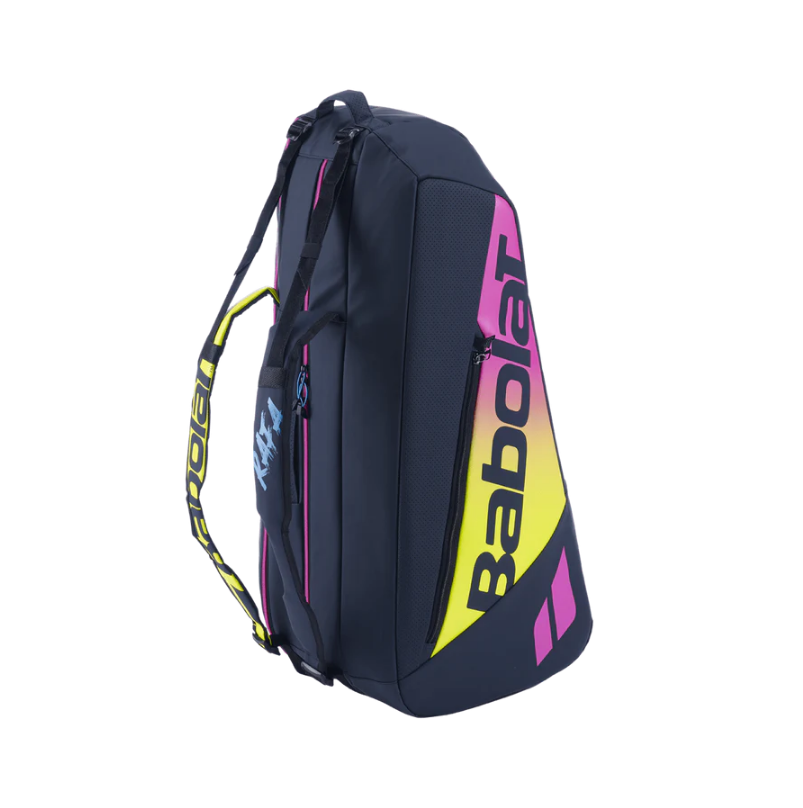 Babolat Pure Aero Rafa 6 Pack Racquet Bag (Black/Yellow/Pink)、mySite、neckold