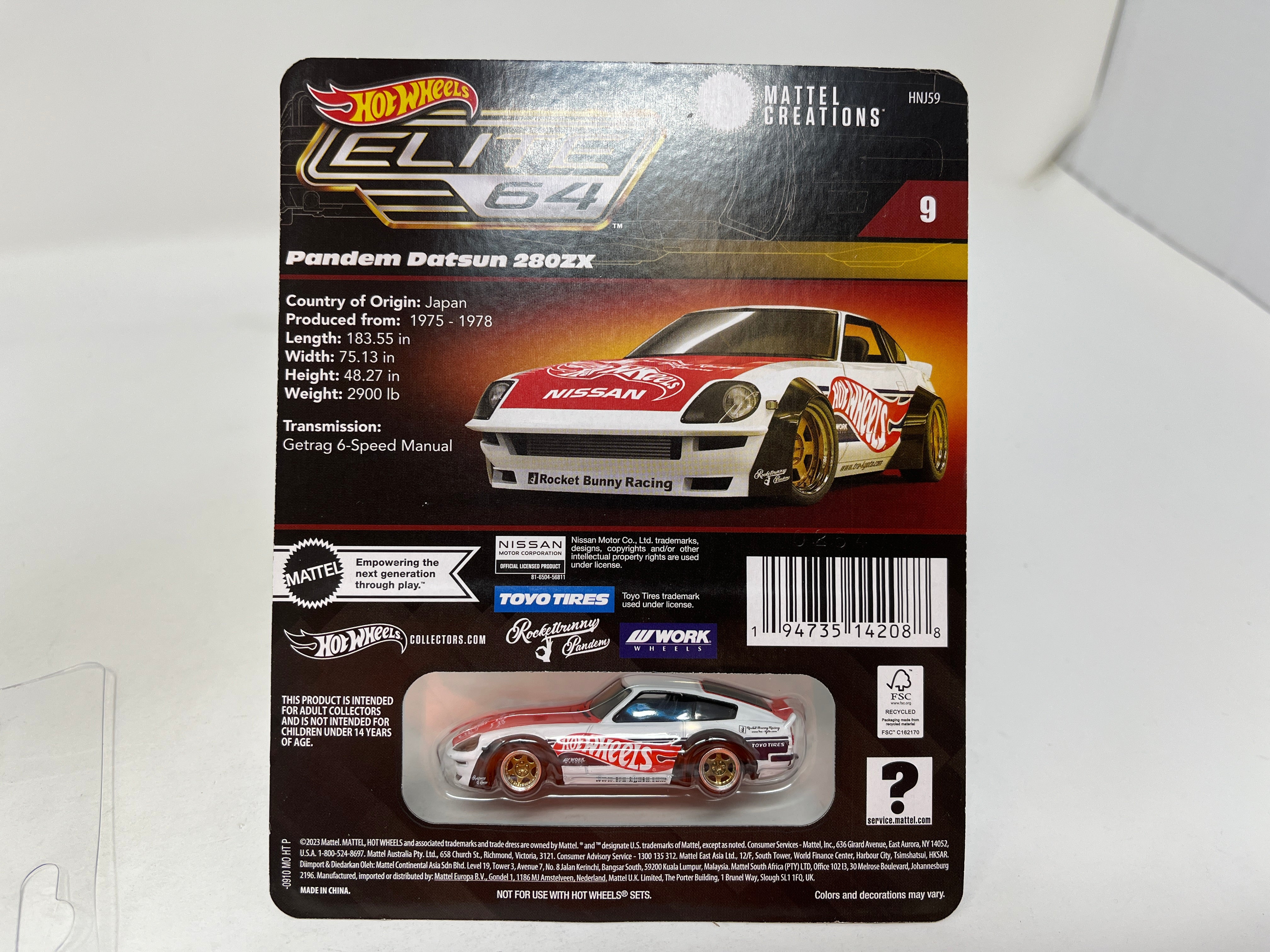 Pandem Datsun 280ZX Rocket Bunny Racing * Hot Wheels Elite 64、mySite、hgirdovlk
