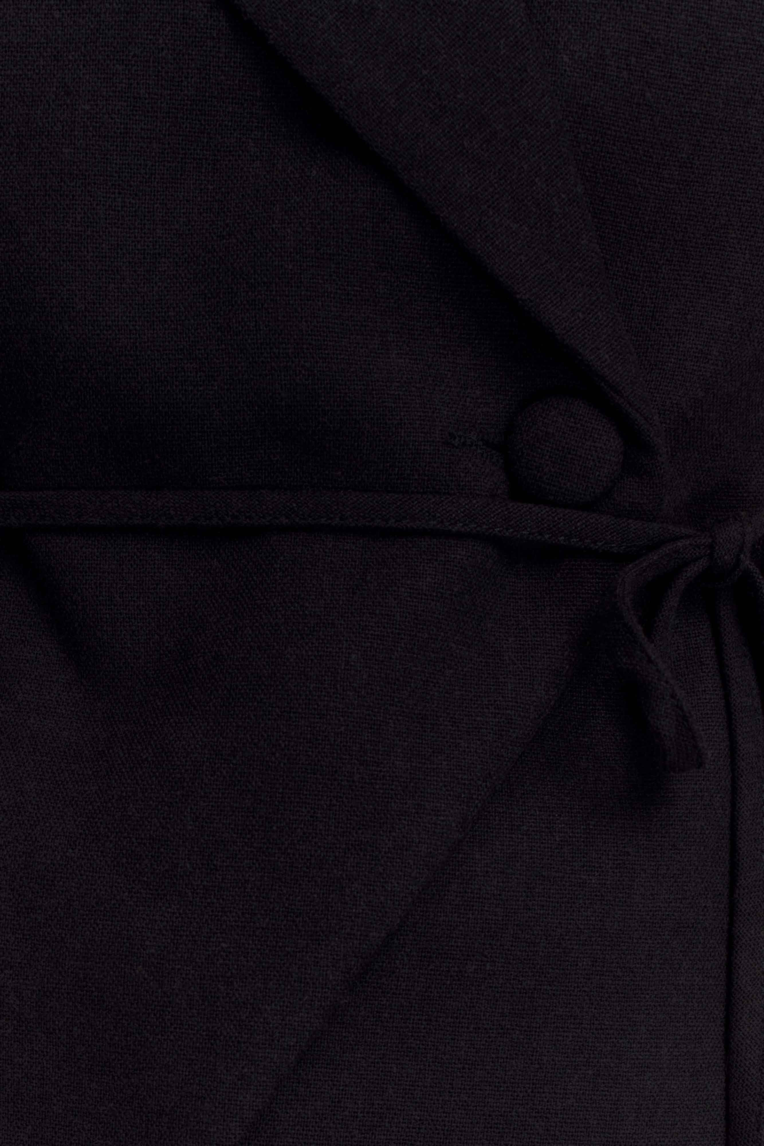 Andina Shortsleeve Linen Top - Black、mySite、solidvoid