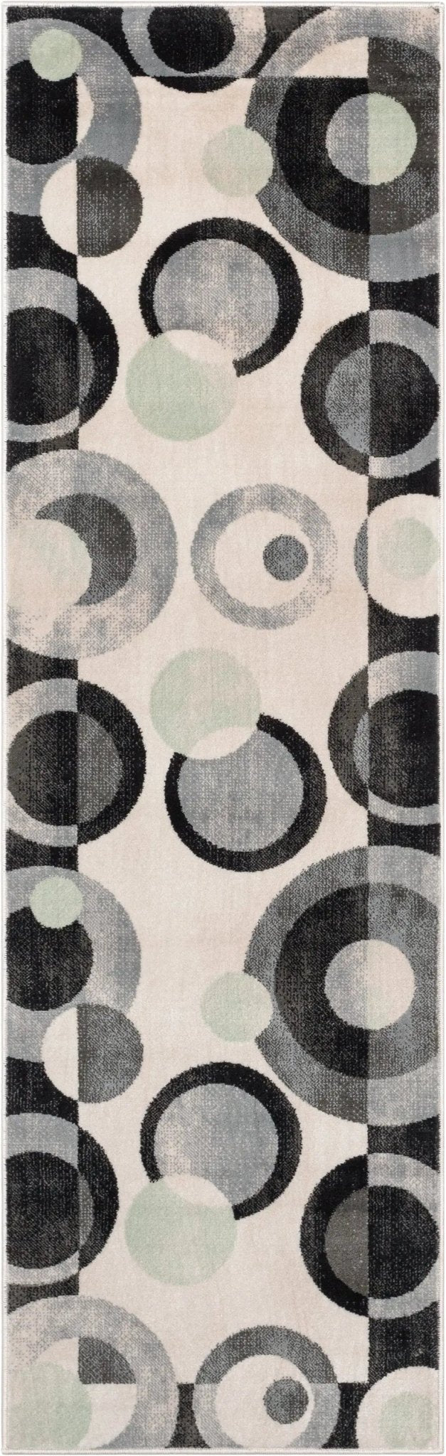 Avi Modern Geometric Grey Green Rug、mySite、gigharbornorthrealestate