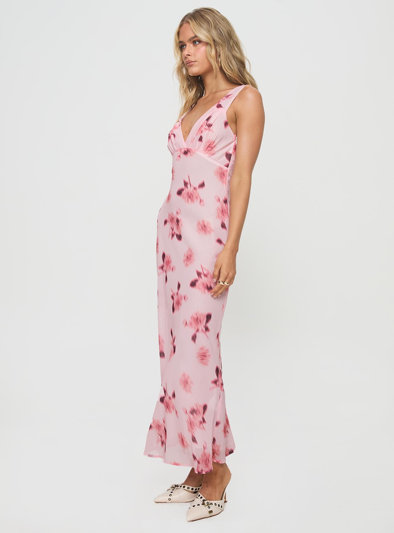 Maysa Floral Maxi Dress Pink、mySite、solidvoid
