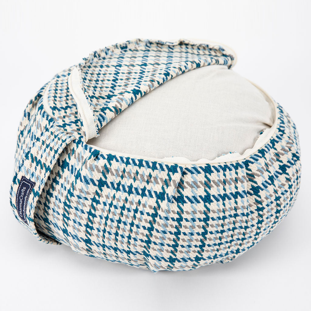 Houndstooth Plaid Buckwheat Hull Zafu、mySite、topwebapps