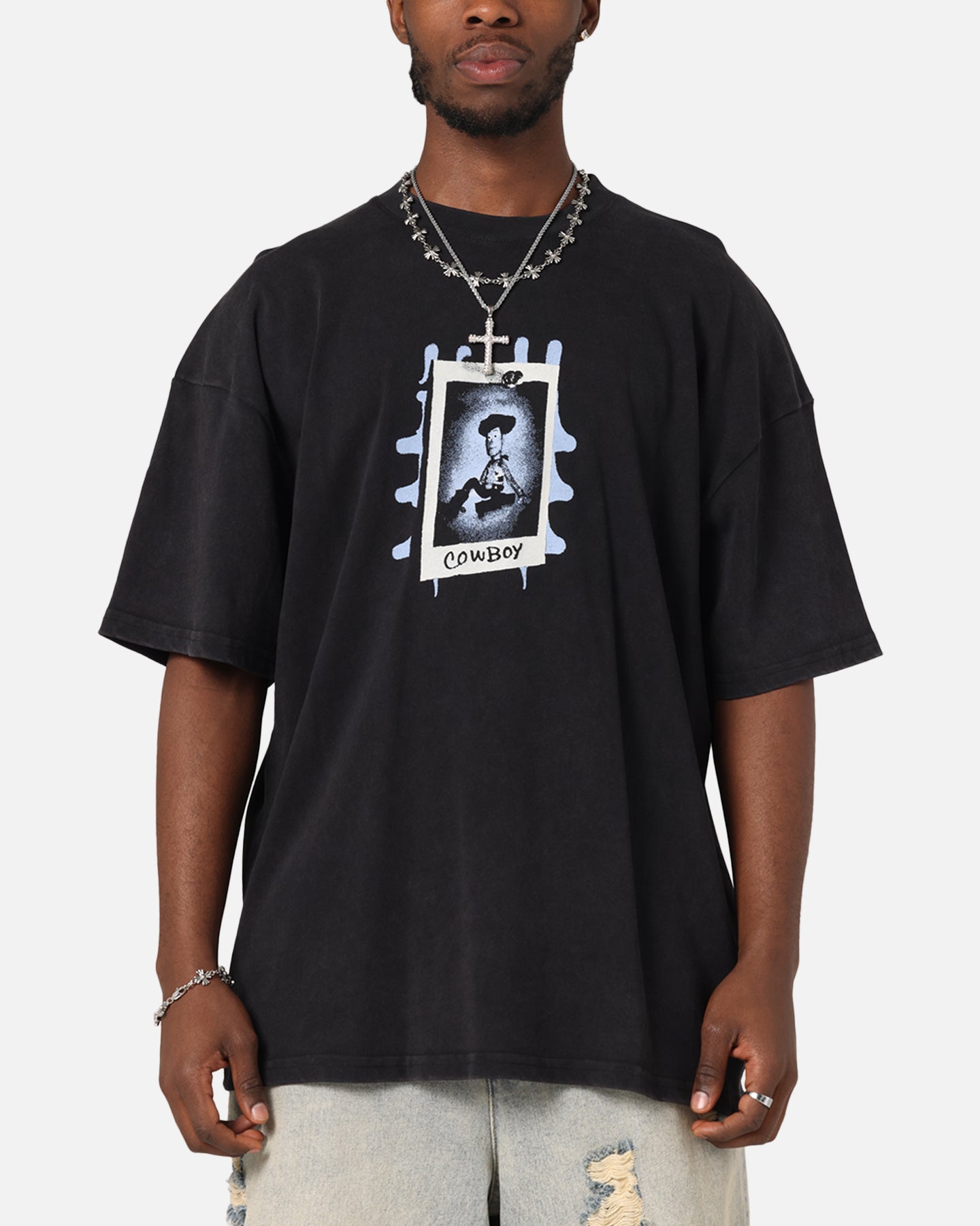 73 Studio Disney Pixar Toy Story Woody Vintage T-Shirt Black Acidwash、mySite、zt4zffjzw