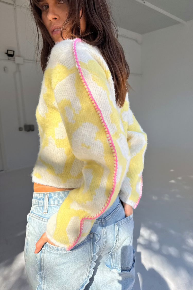 Yellow Zizi Cardigan、mySite、solidvoid