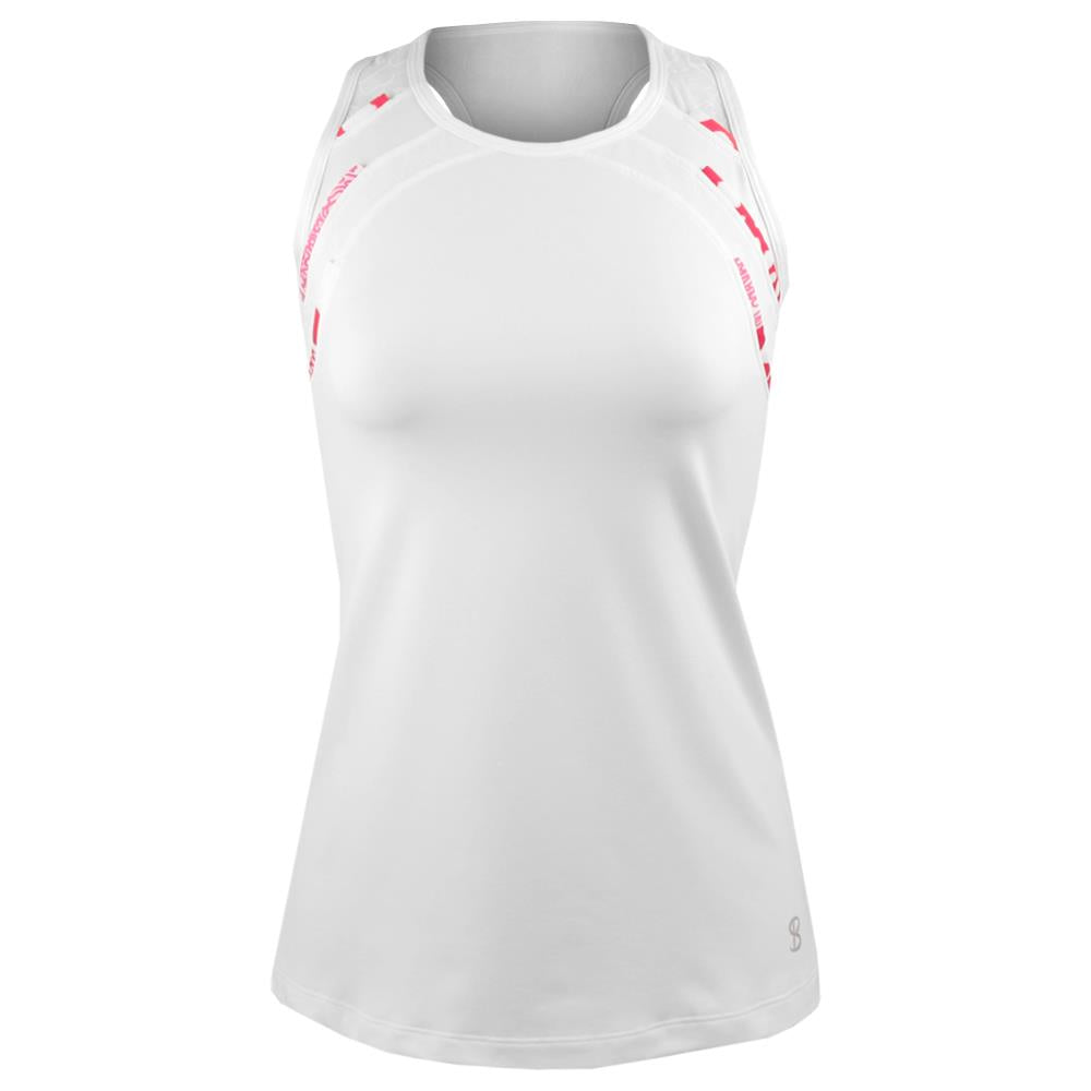 Sofibella Women's Bliss Racerback Tank - White、mySite、neckold