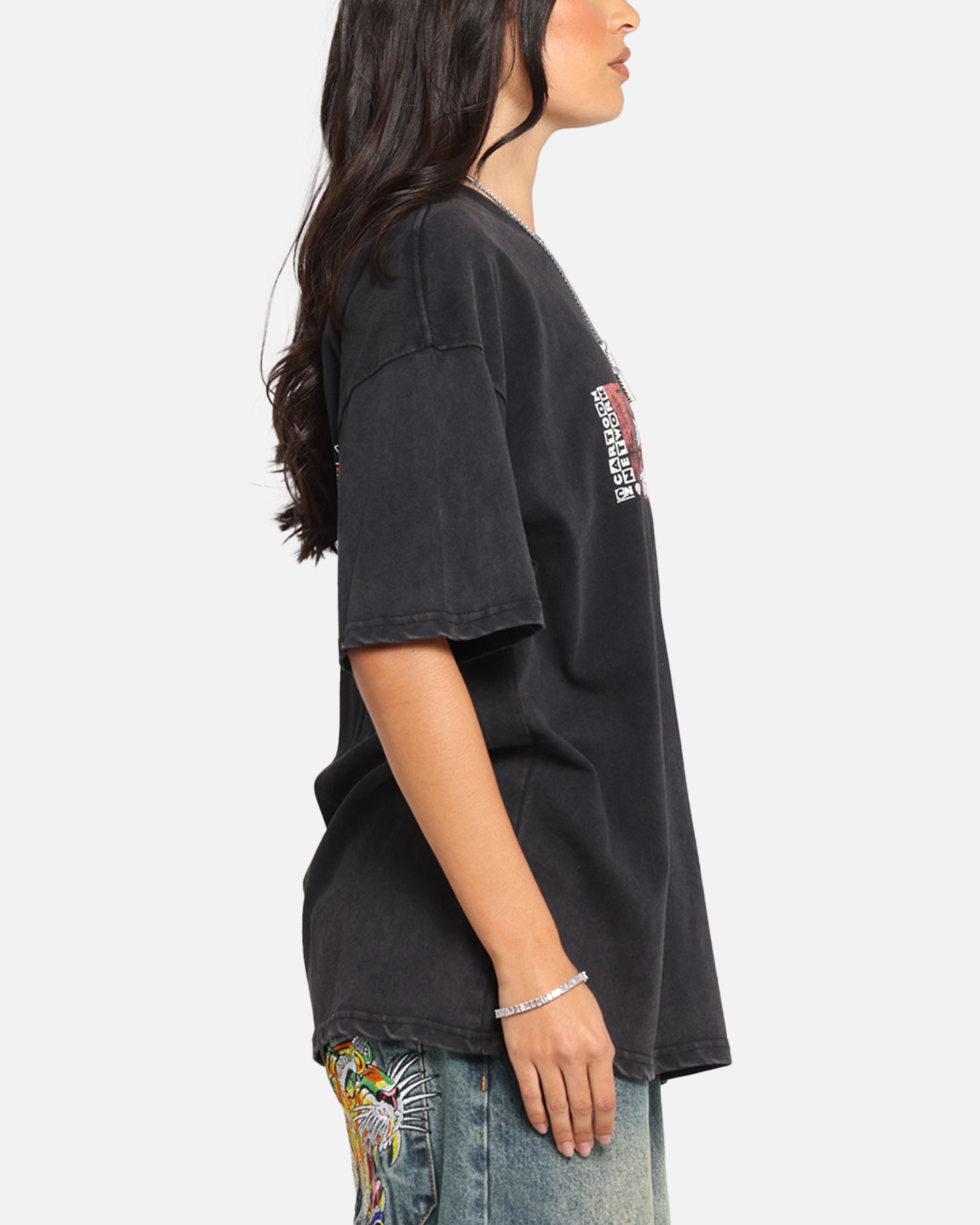 73 Studio X Cartoon Network Bill & Mandy Box Logo Vintage T-Shirt Black Acidwash、mySite、zt4zffjzw