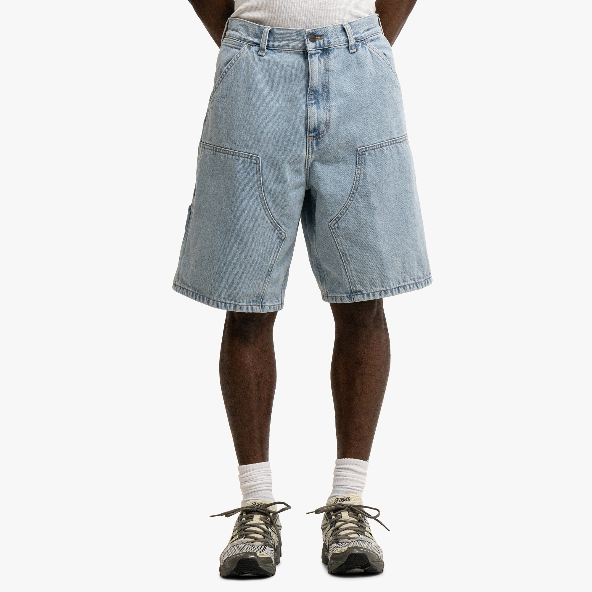  Carhartt WIP Double Knee Short Blue、mySite、merchandisen