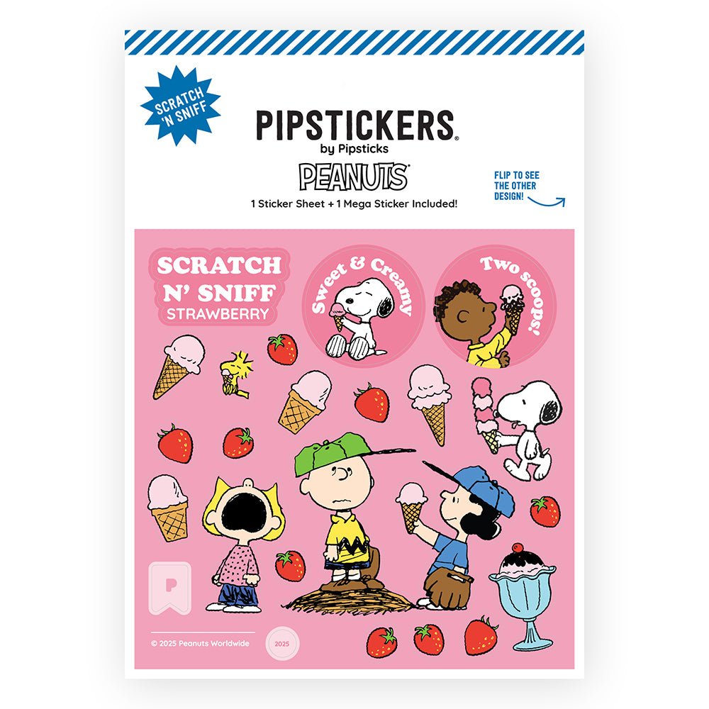  Peanuts Ice Cream Scratch 'n Sniff Stickers、mySite、ghnorth