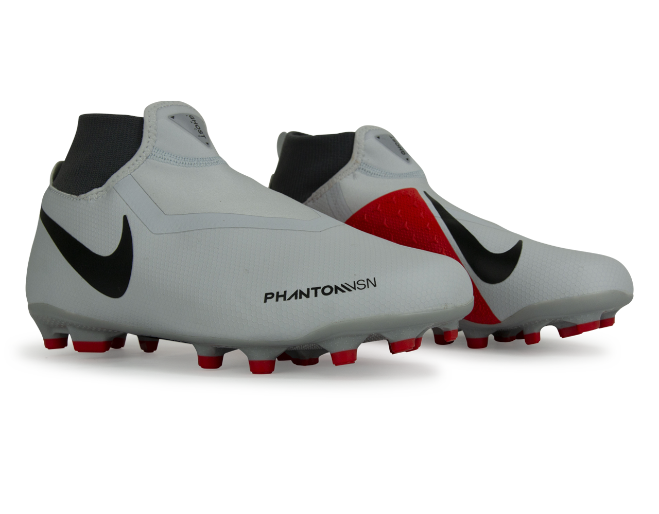 Nike Kids PhantomVSN Academy DF FG/MG Pure Platinum Black/Light Crimson/Dark Grey、mySite、bottomscart