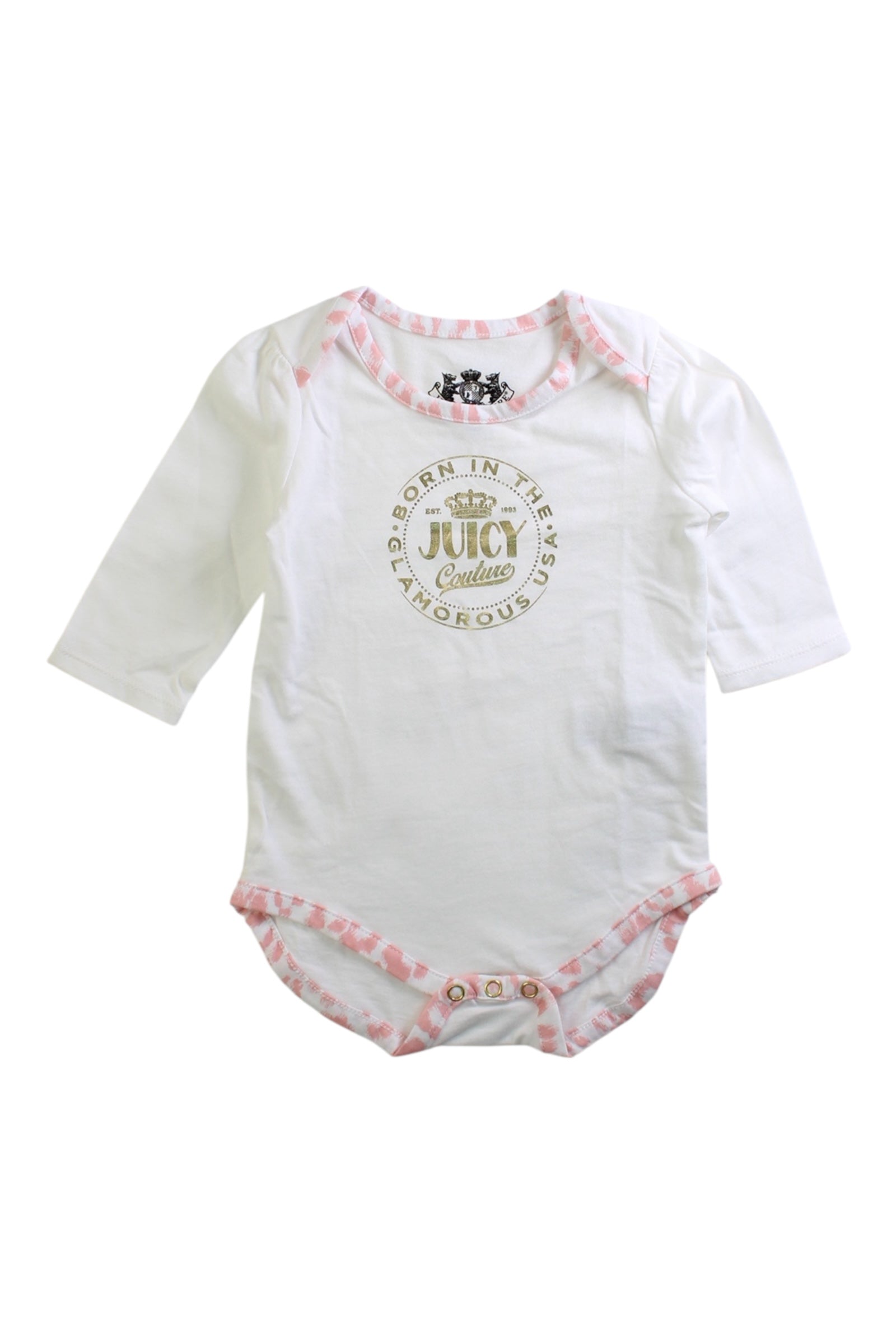 Juicy Couture Long Sleeve Bodysuit 0-3M、mySite、g9winljtr