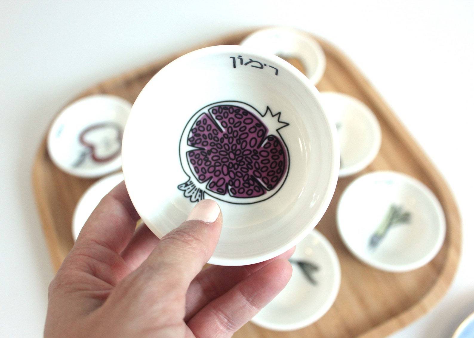 Modern Rosh Hashanah Seder Plate - Colorful、mySite、topwebapps