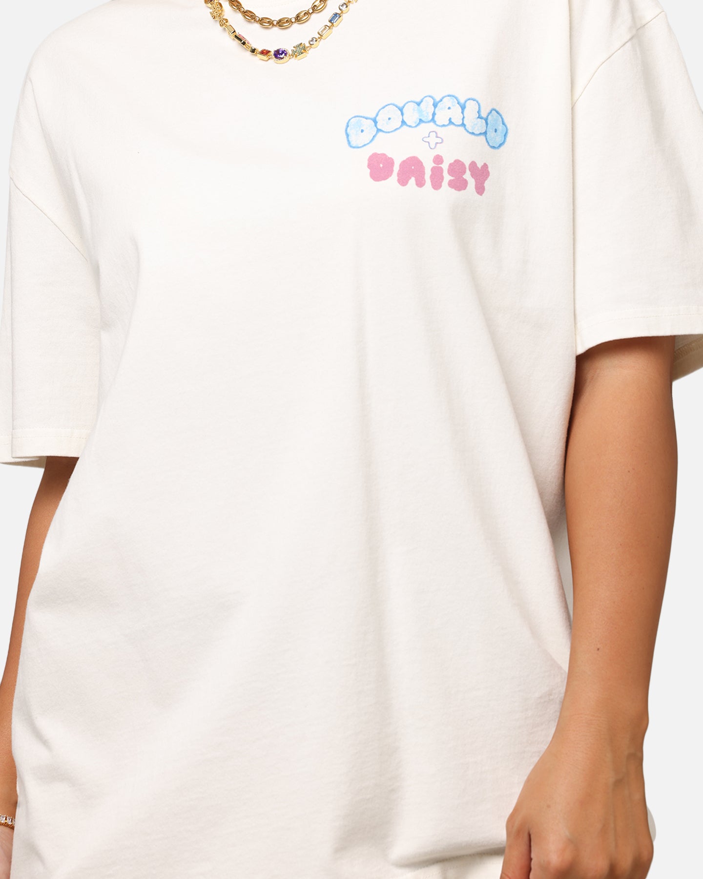 Goat Crew Disney’s Daisy Duck & Donald Duck Heavy T-Shirt Off White、mySite、zt4zffjzw