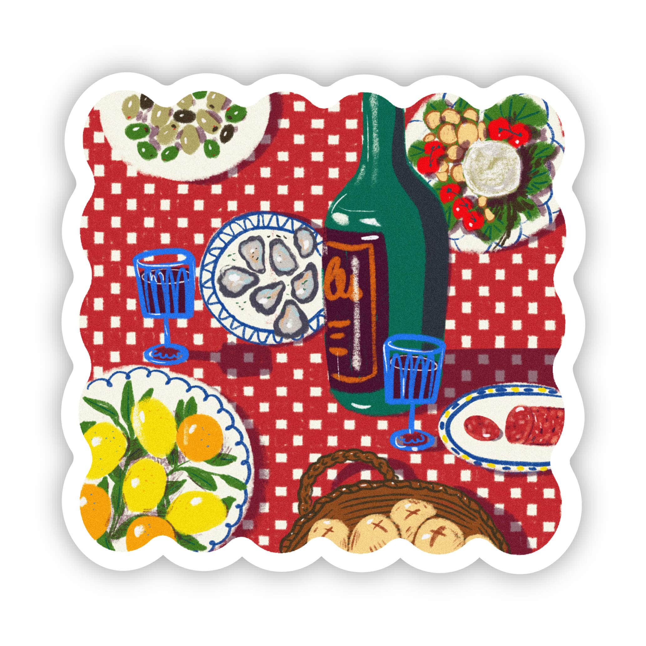  Elegant Picnic Sticker、mySite、elrpsem3k