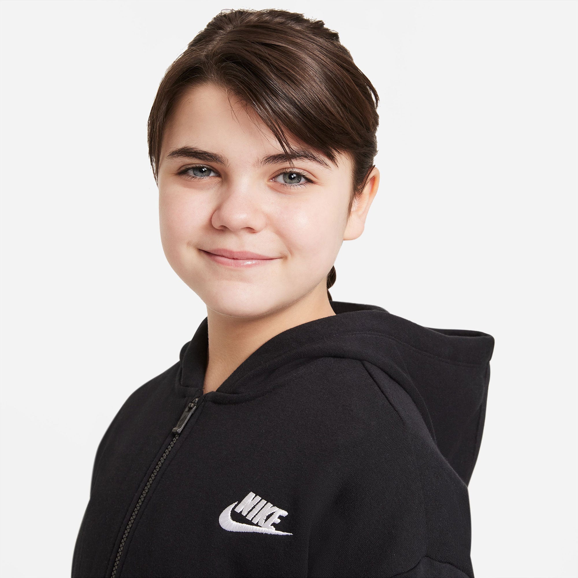 Nike Club Girls' Fleece Full-Zip Hoodie