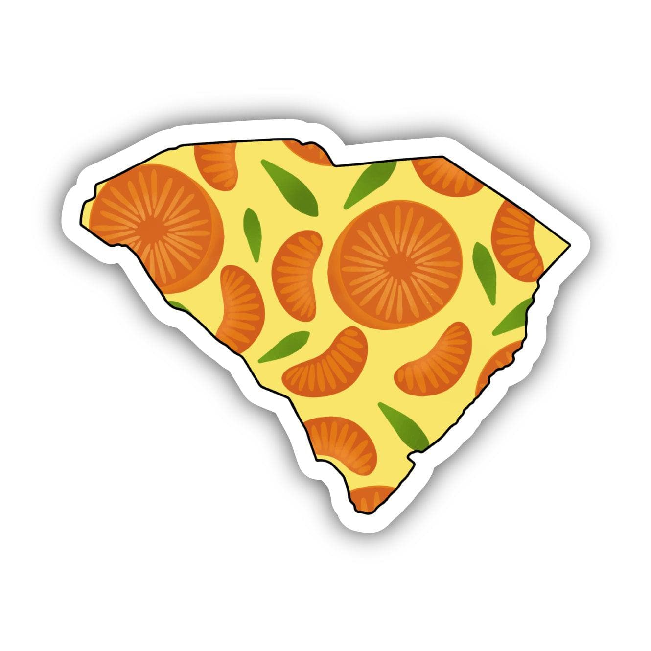  South Carolina Orange & Yellow Fruit Sticker、mySite、elrpsem3k