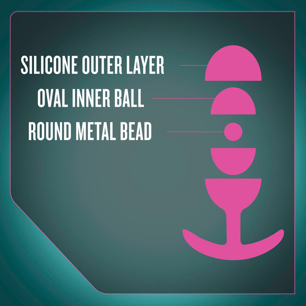 Anal Adventures Matrix By Blush® | The Nebula Plug: 3.5 inch Vibrating Inner Ball Butt Plug in Lunar Blue | With Stayput™ Technology & Anchortech™ Base、mySite、bottomscart