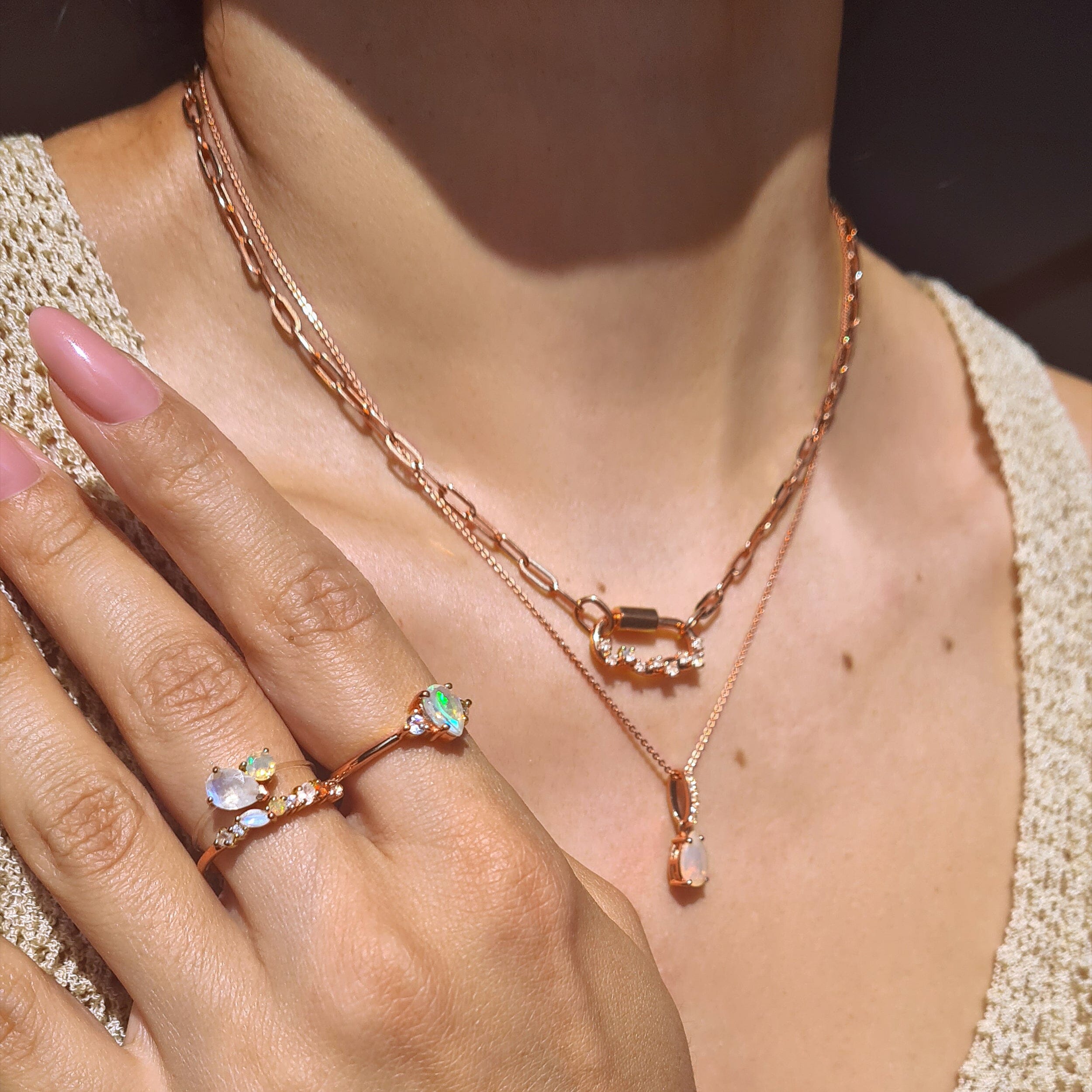 Moonstone Opal Ring - Grace、mySite、hinf8tx79