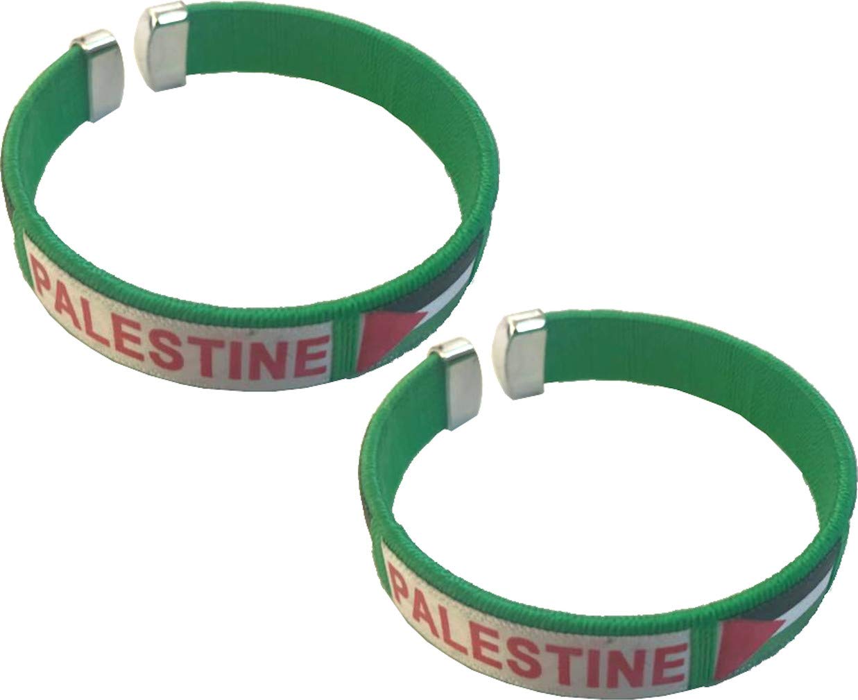  Holy Land Market Palestine Support and Fan - Pair of Palestine Flag Wristbands、mySite、elrpsem3k
