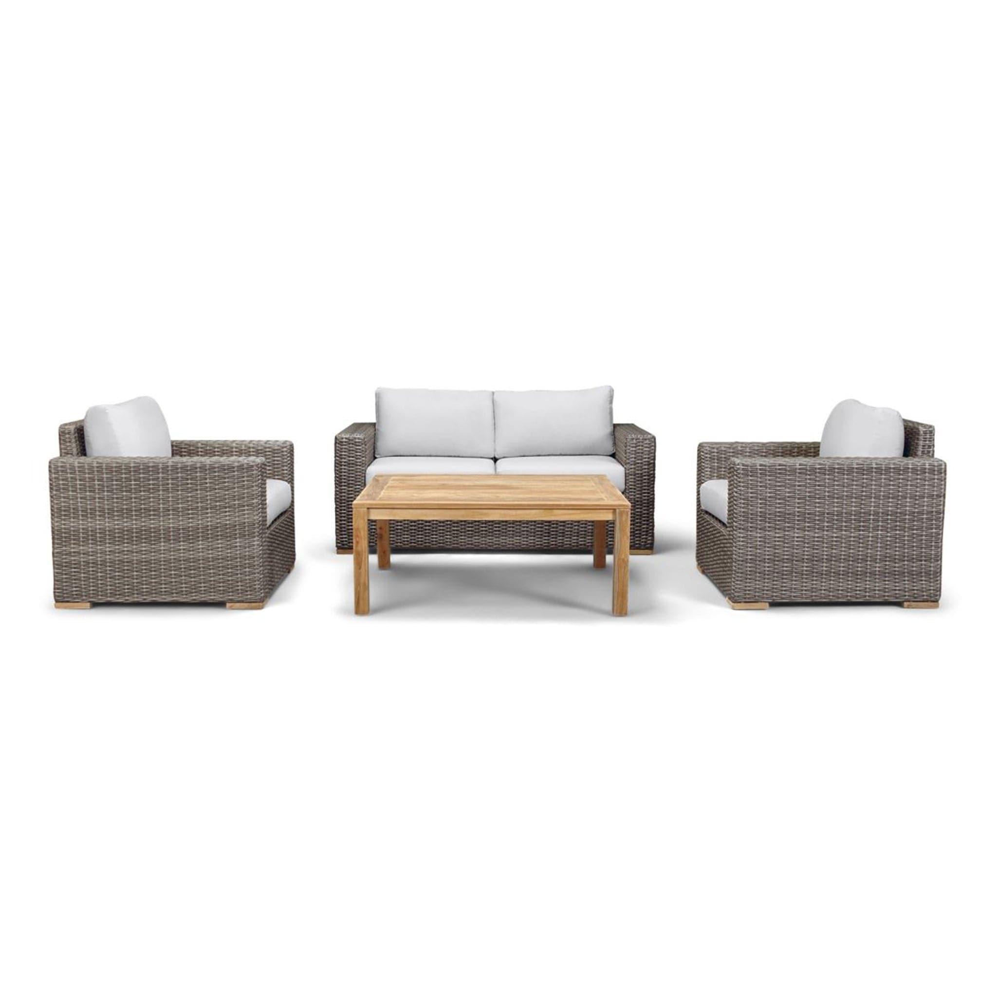 Dune Teak 4 Piece Loveseat Set、mySite、neckold