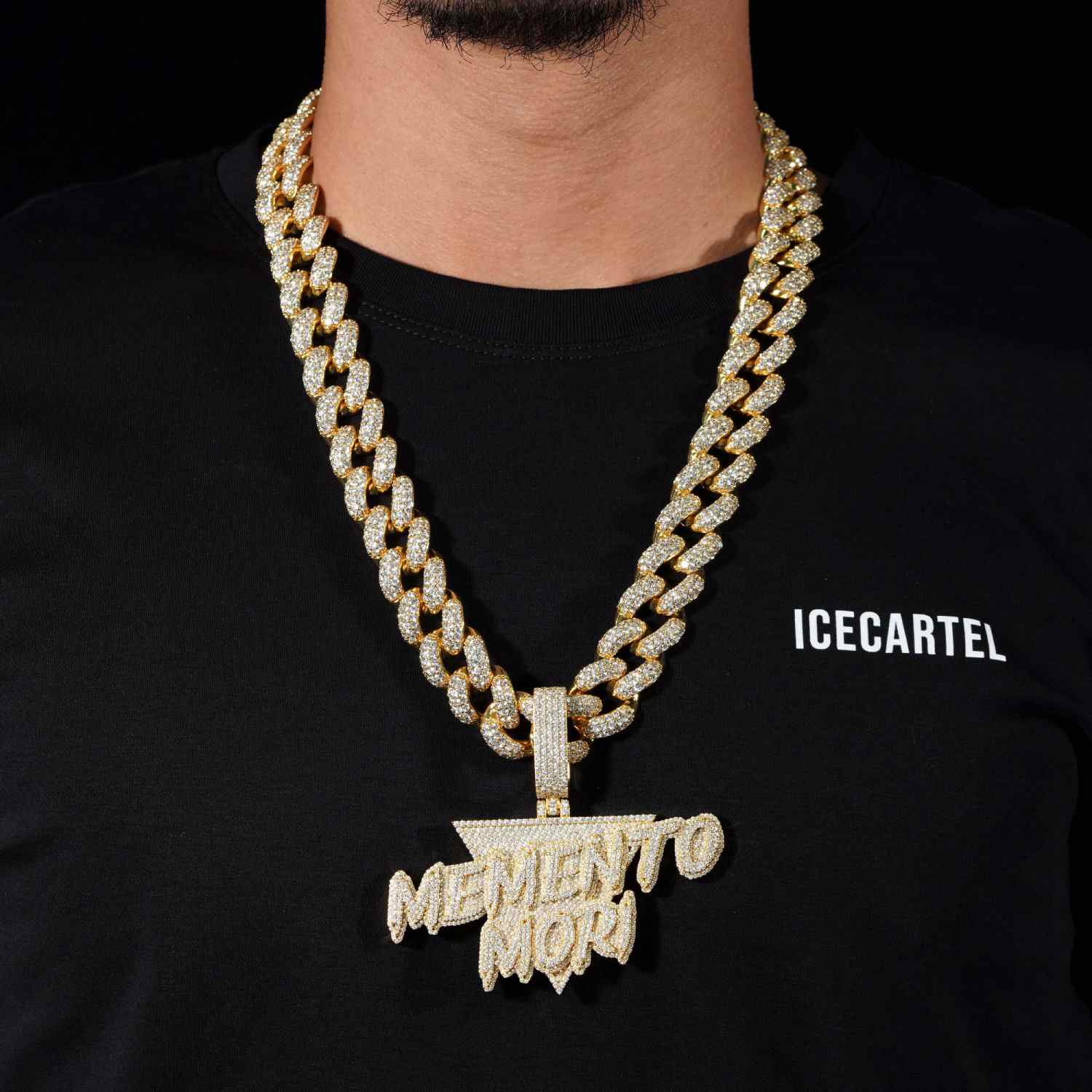 Memento Mori Custom Moissanite Pendant 14K Gold、mySite、hinf8tx79