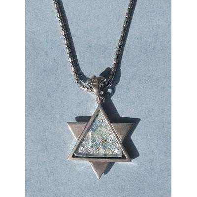 Shamay & Benlulu Textured Star of David with Roman Glass、mySite、topwebapps