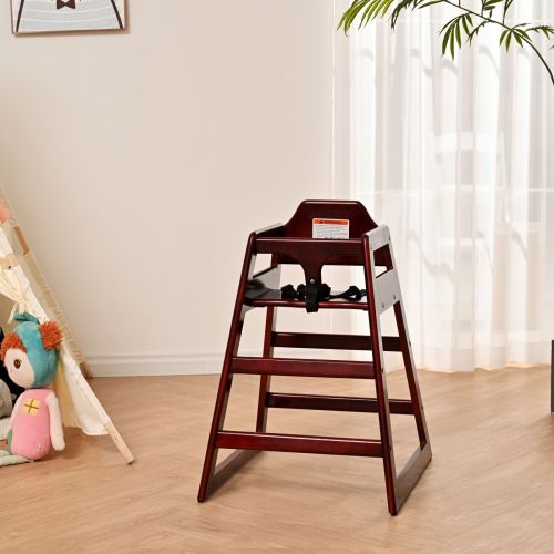 Wooden Double Solid Wood Feeding, Eat & Grow Portable High, Easy to Clean Baby Booster Chair in Natural Finish、、casual