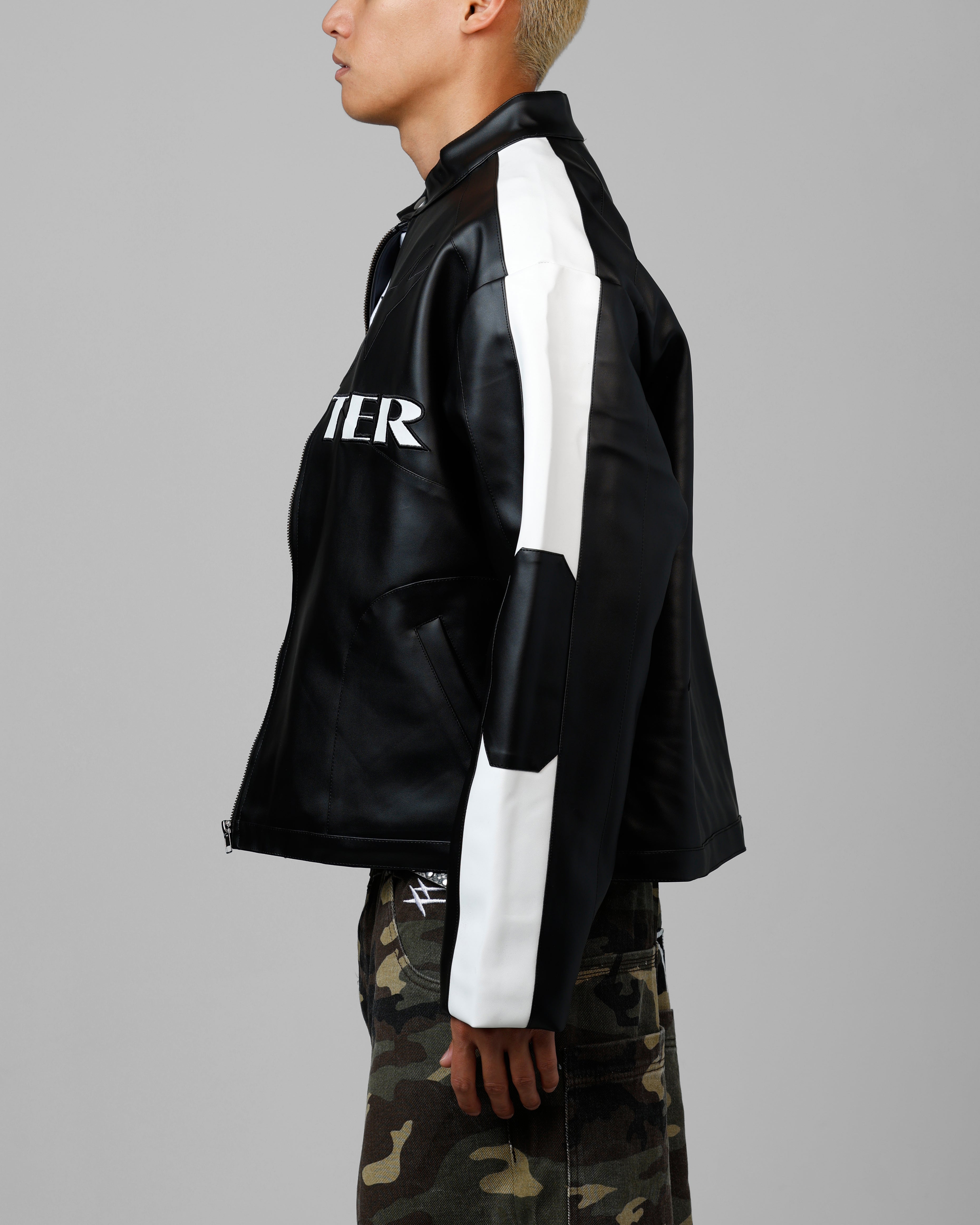 Loiter Engine Vegan Leather Jacket Black、mySite、zt4zffjzw