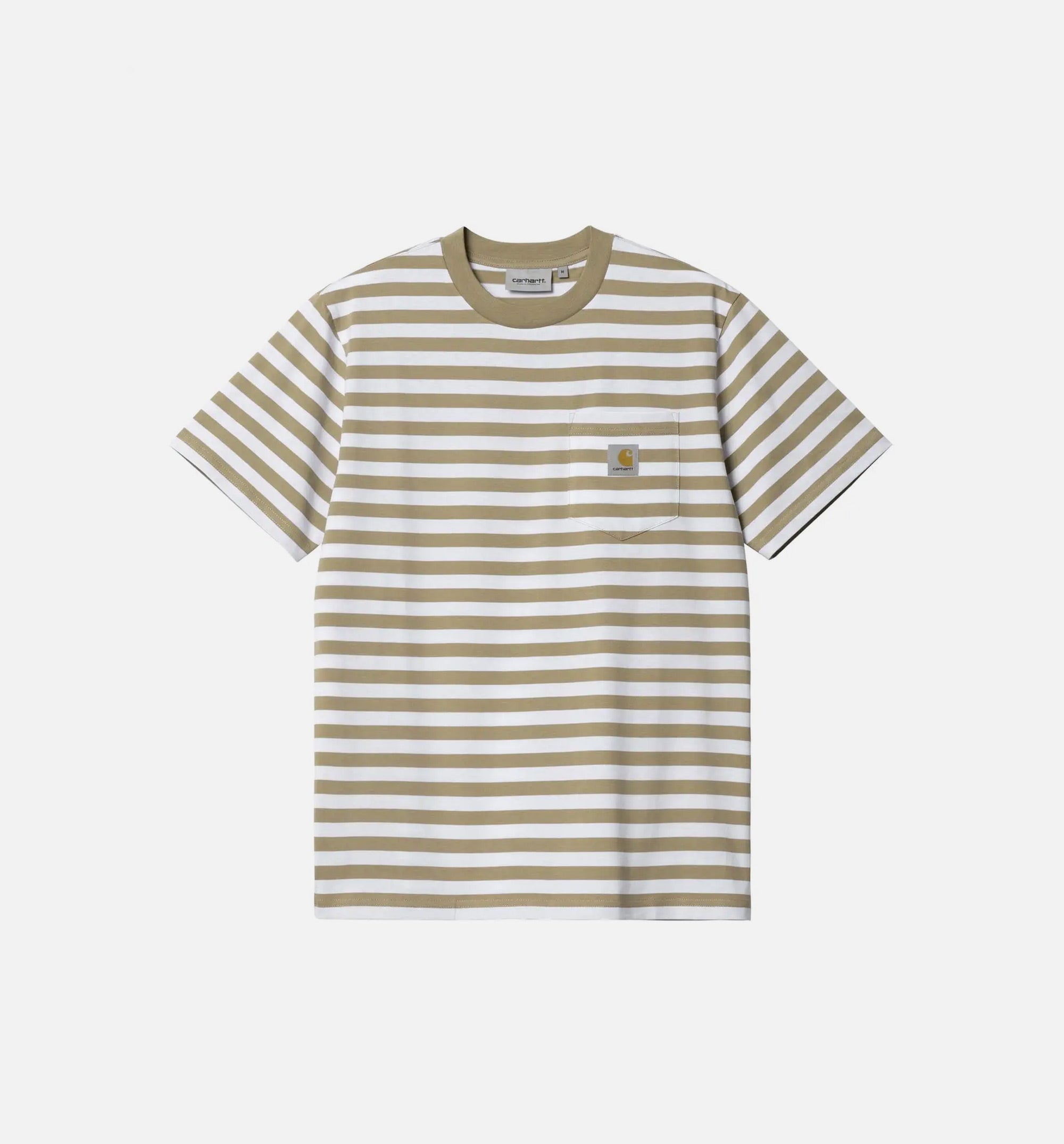 Scotty Pocket Mens Short Sleeve Shirt - White/Brown、mySite、dreamappss