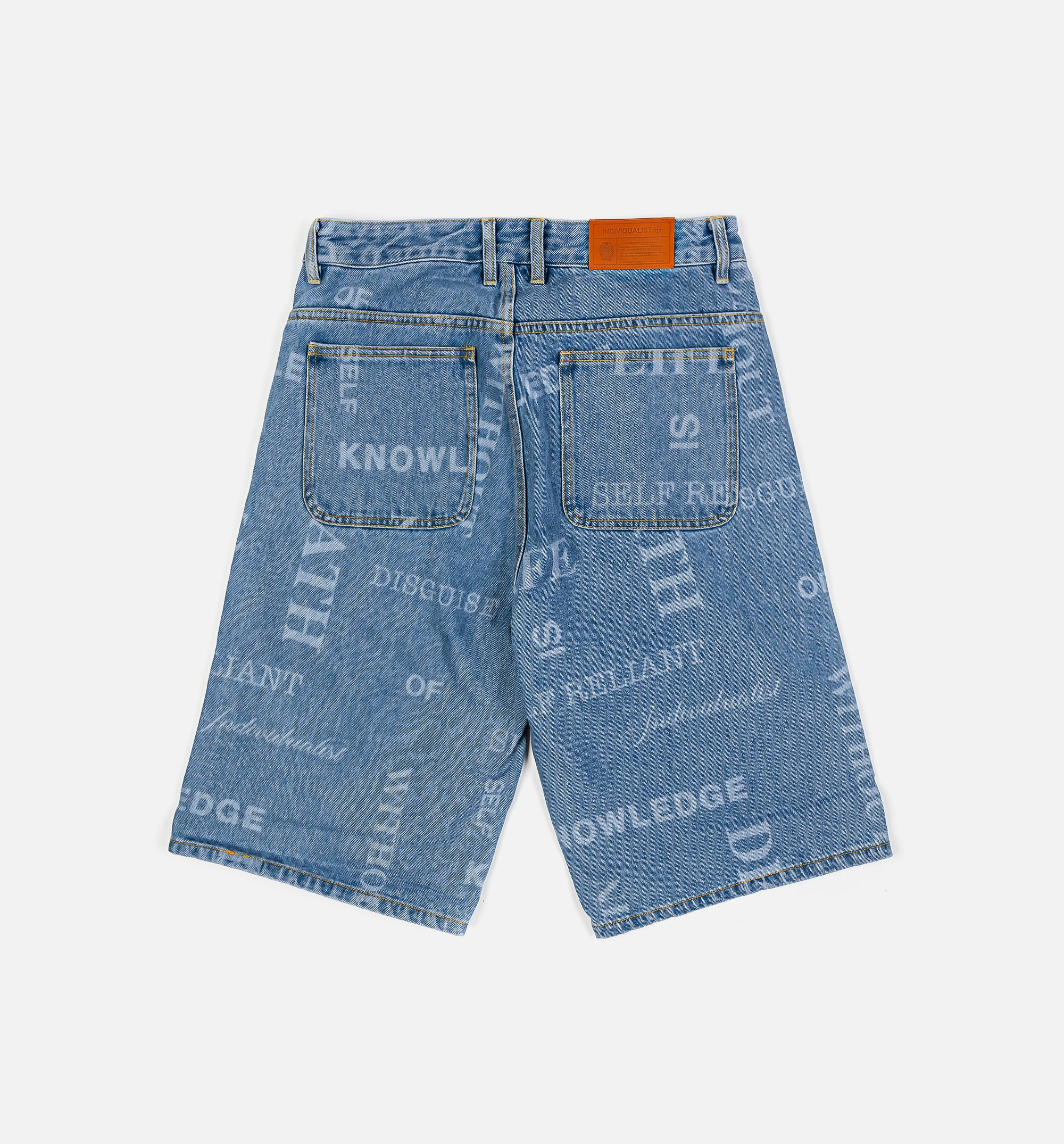 Knowledge Big Denim Mens Short - Blue、mySite、dreamappss