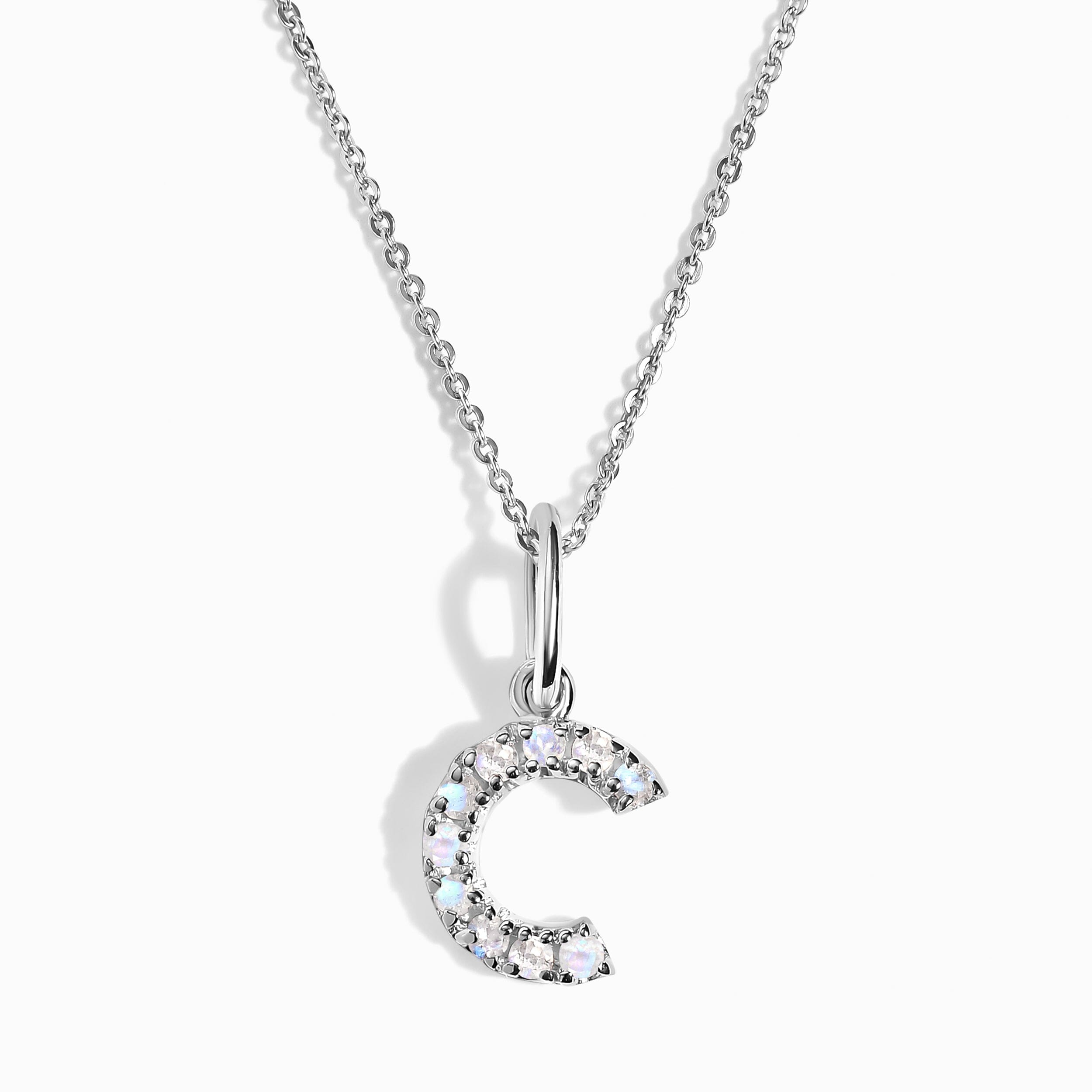 Moonstone Necklace - Alphabet、mySite、hinf8tx79