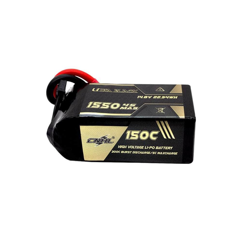  CNHL Ultra Black Series 14.8V 4S 1550mAh 150C LiPo Battery - XT60、mySite、merchandisen