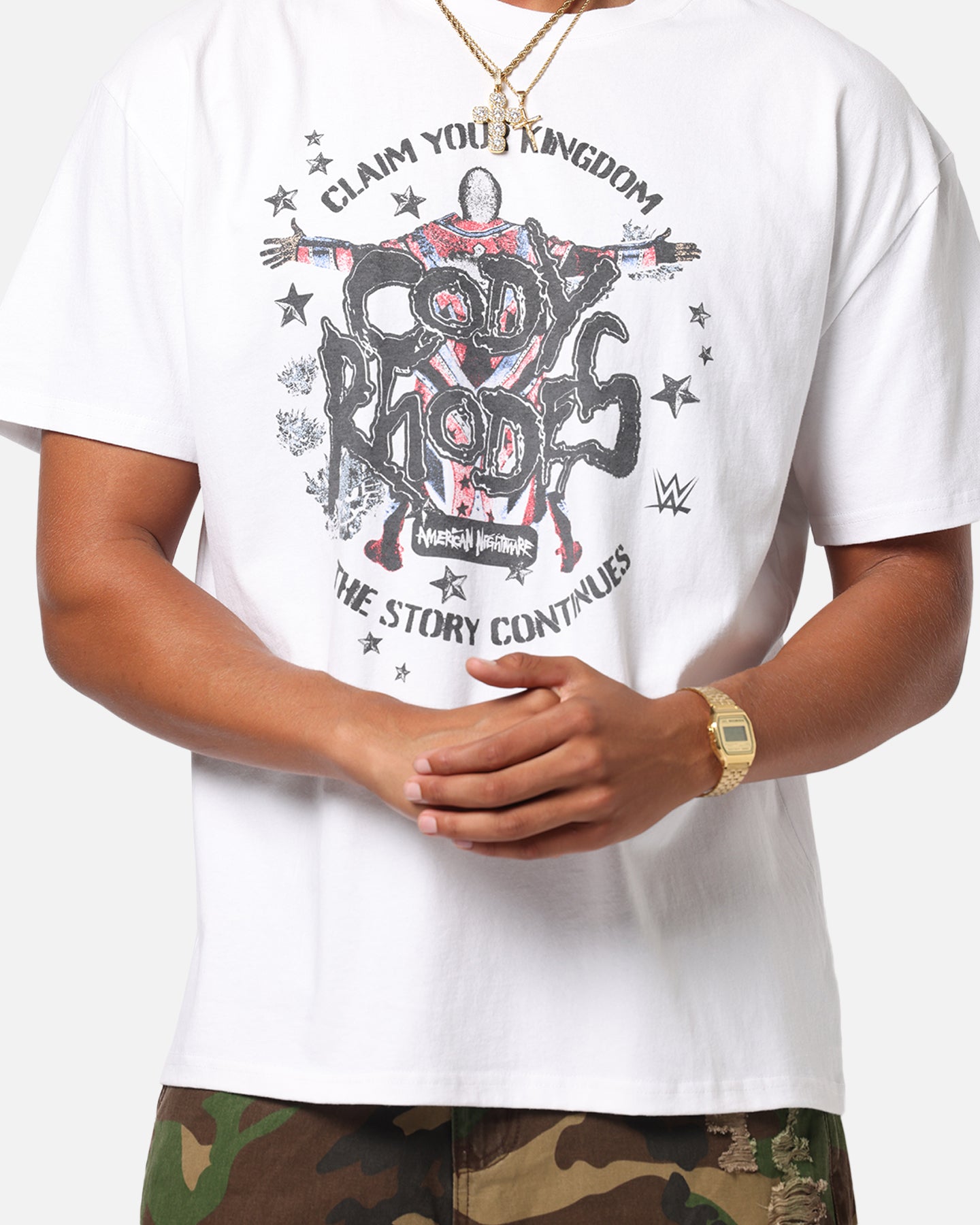 Culture Kings X WWE Cody Rhodes Wrestlemania XLI Heavy T-Shirt White、mySite、zt4zffjzw