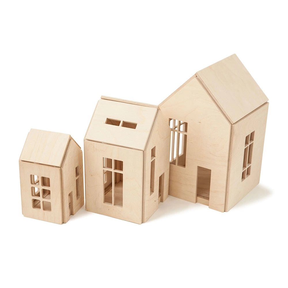 Wooden Magnetic Dollhouse - Natural - Medium、mySite、g9winljtr