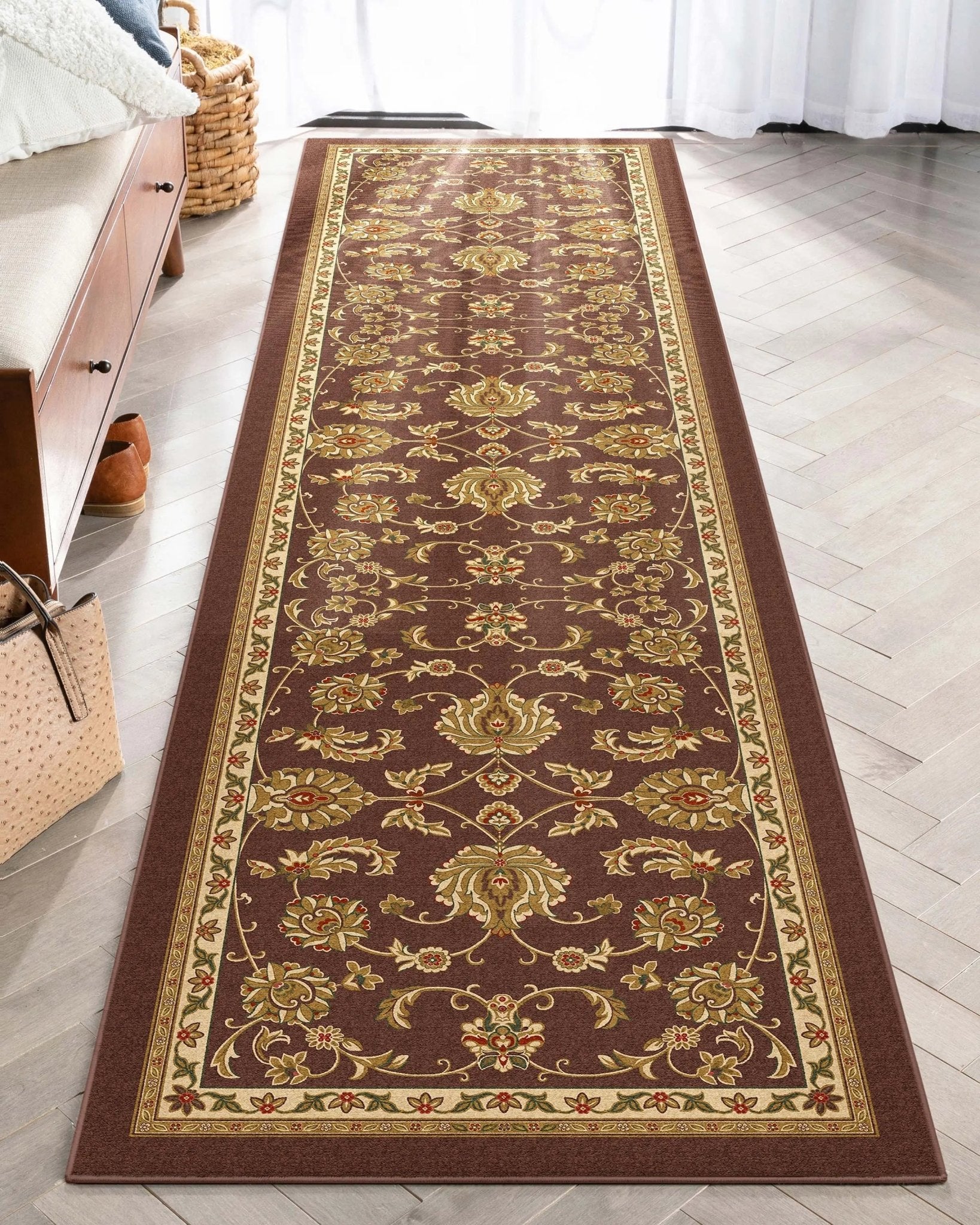 Tabriz Oriental Flat-Weave Cotton Backing Rug、mySite、gigharbornorthrealestate