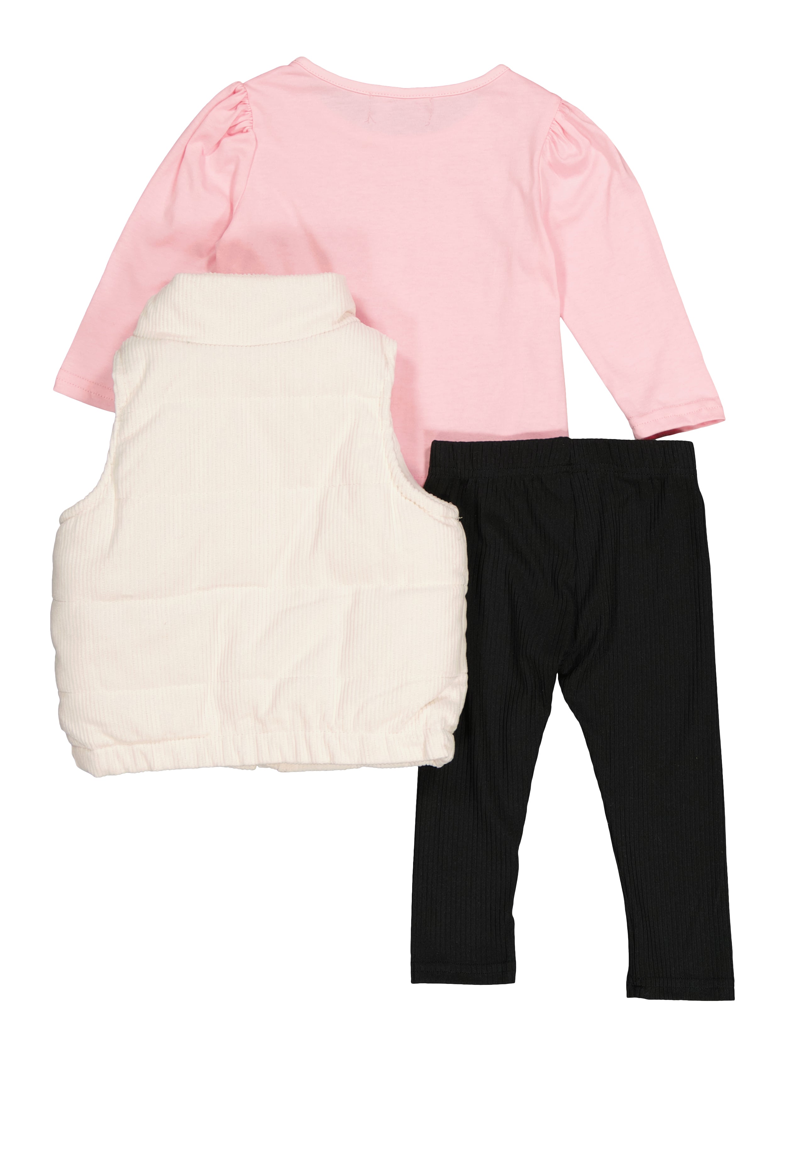 Baby Girls 12-24M Little Princess Tee with Vest and Leggings、mySite、camillekostekn