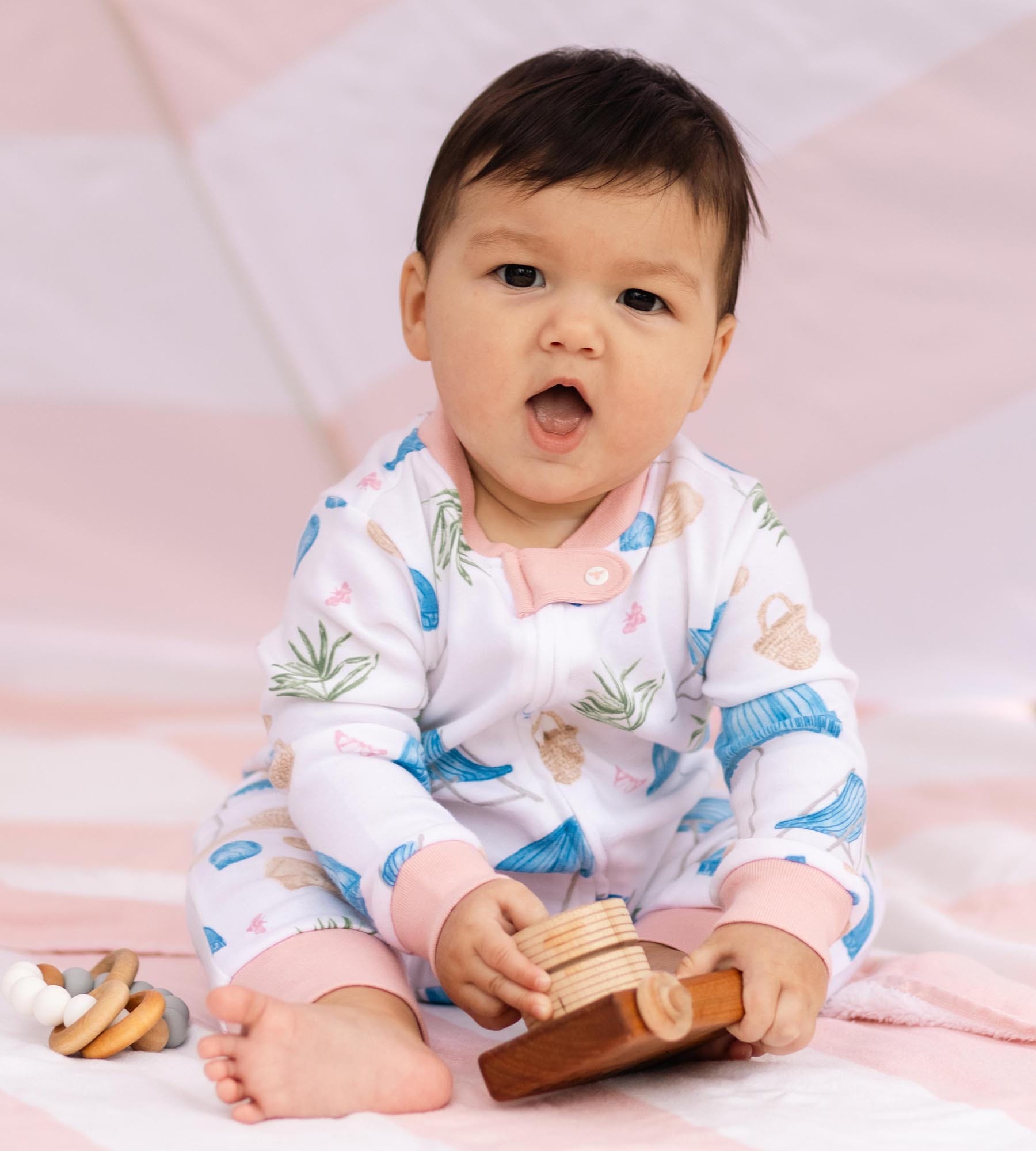 Santorini Beach Organic Cotton Sleeper 2 Pack、mySite、g9winljtr