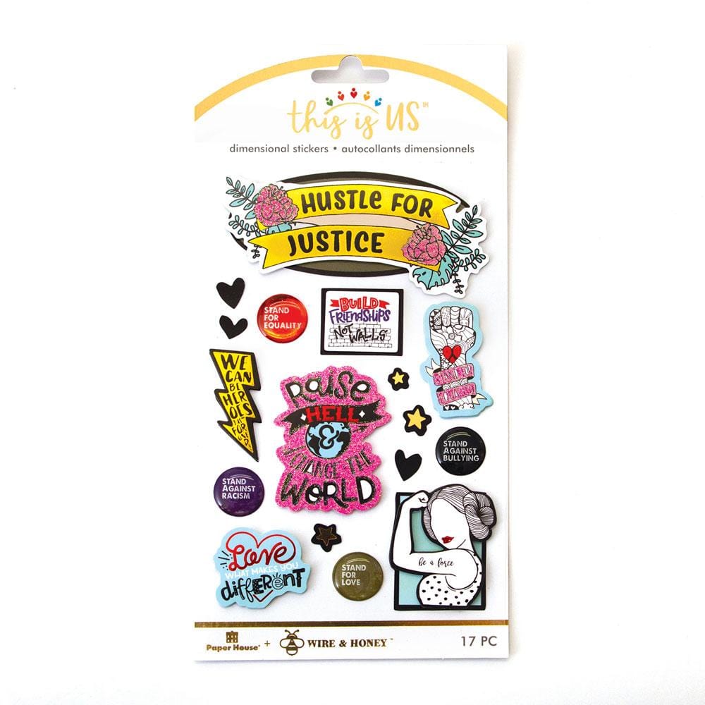  Scrapbook Stickers - 3D Hustle for Justice、mySite、ghnorth